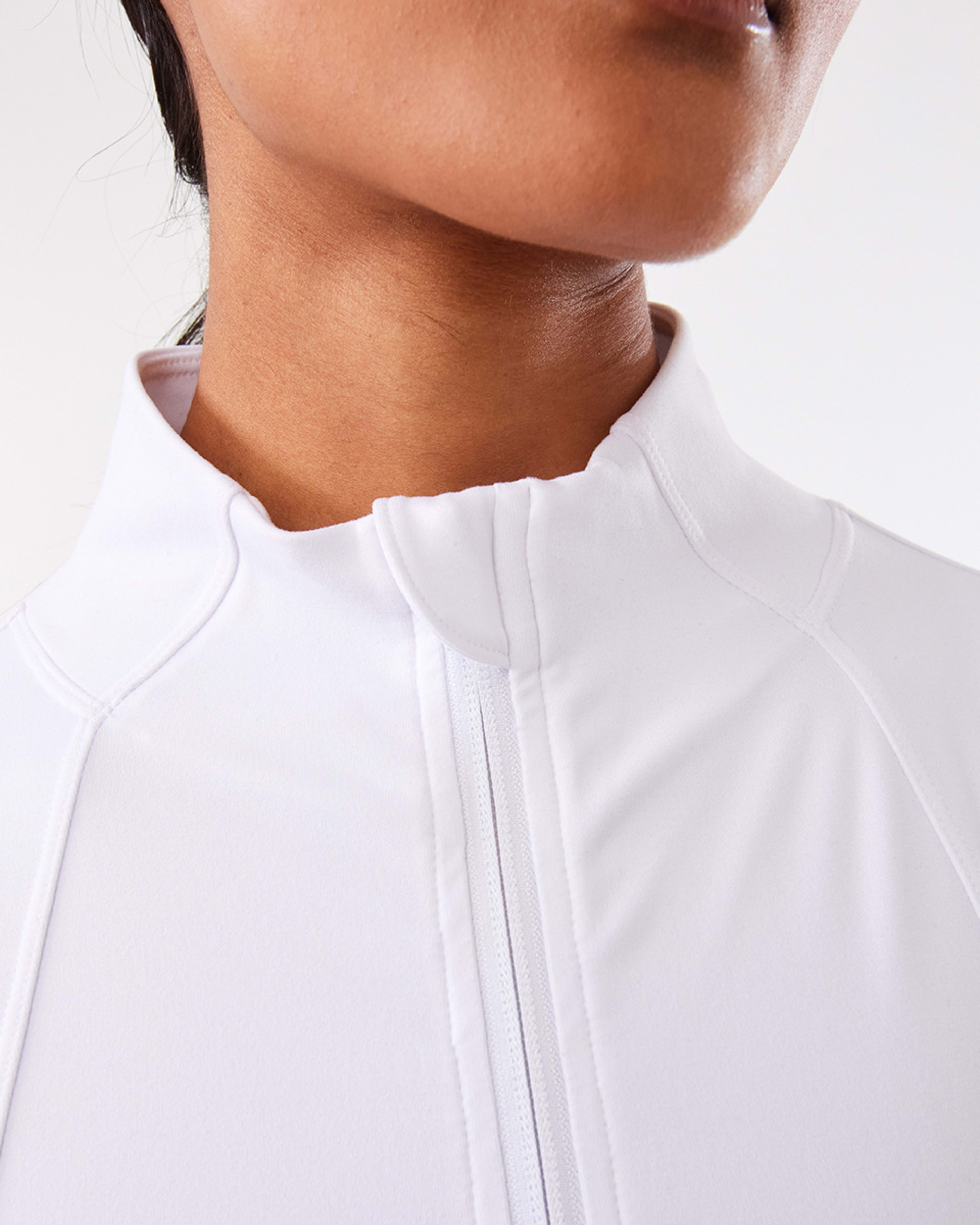 9 Active Womens Long Sleeve Ultrasoft Jacket WHITE, 9 of 10