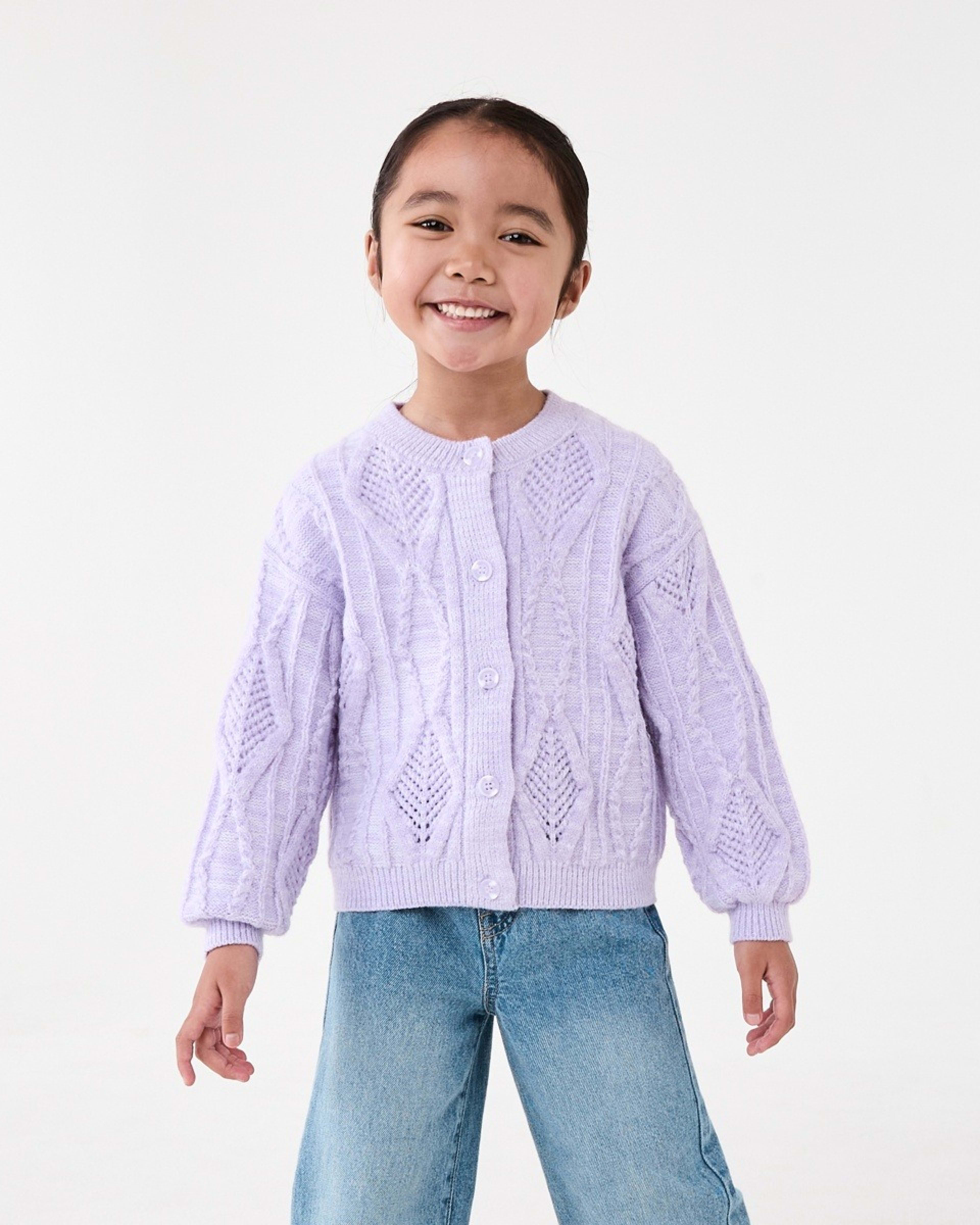 2 Oversized Cardigan Pst Purple, 2 of 9