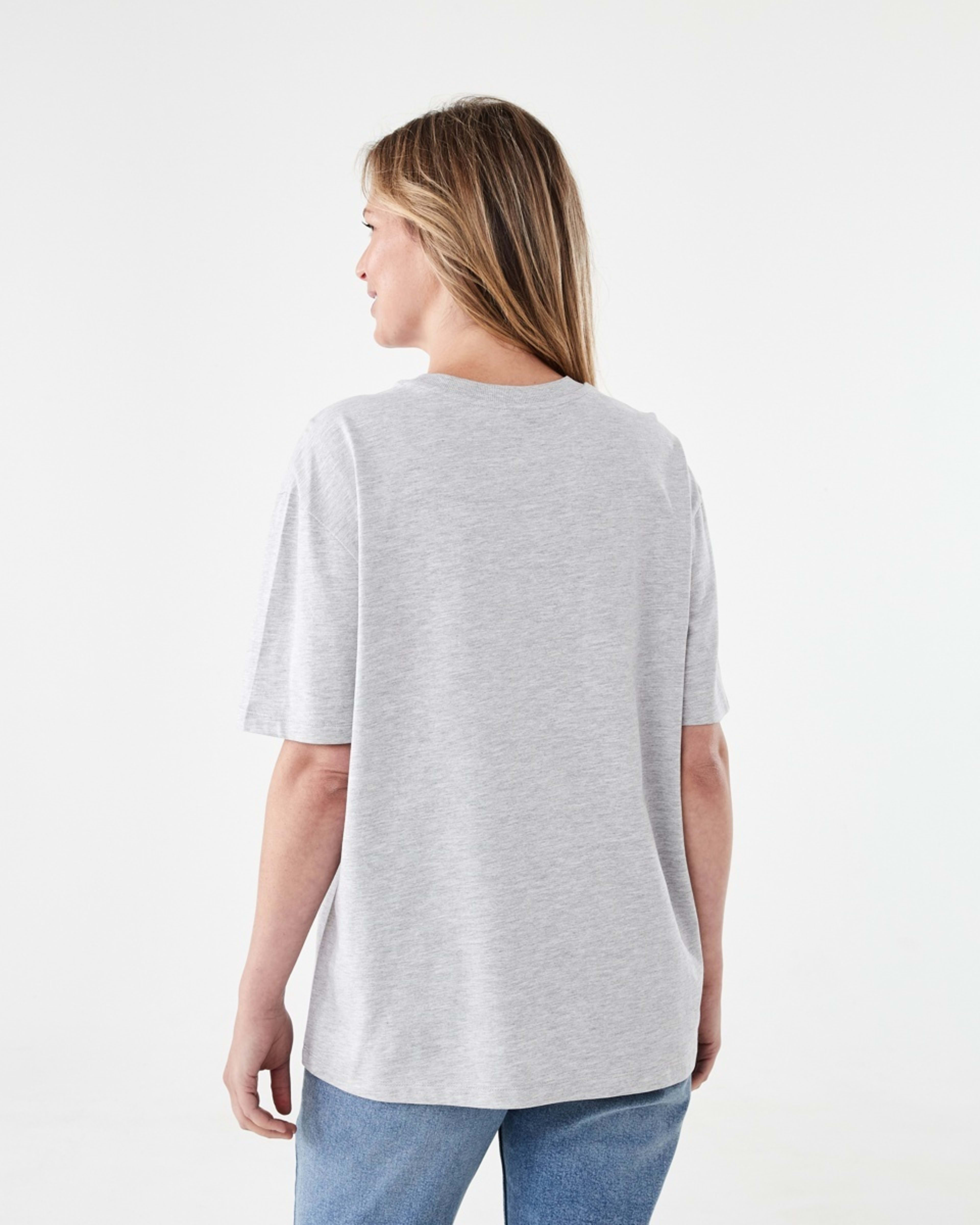3 Short Sleeve Oversized Boyfriend T-shirt Magnolia, 3 of 5