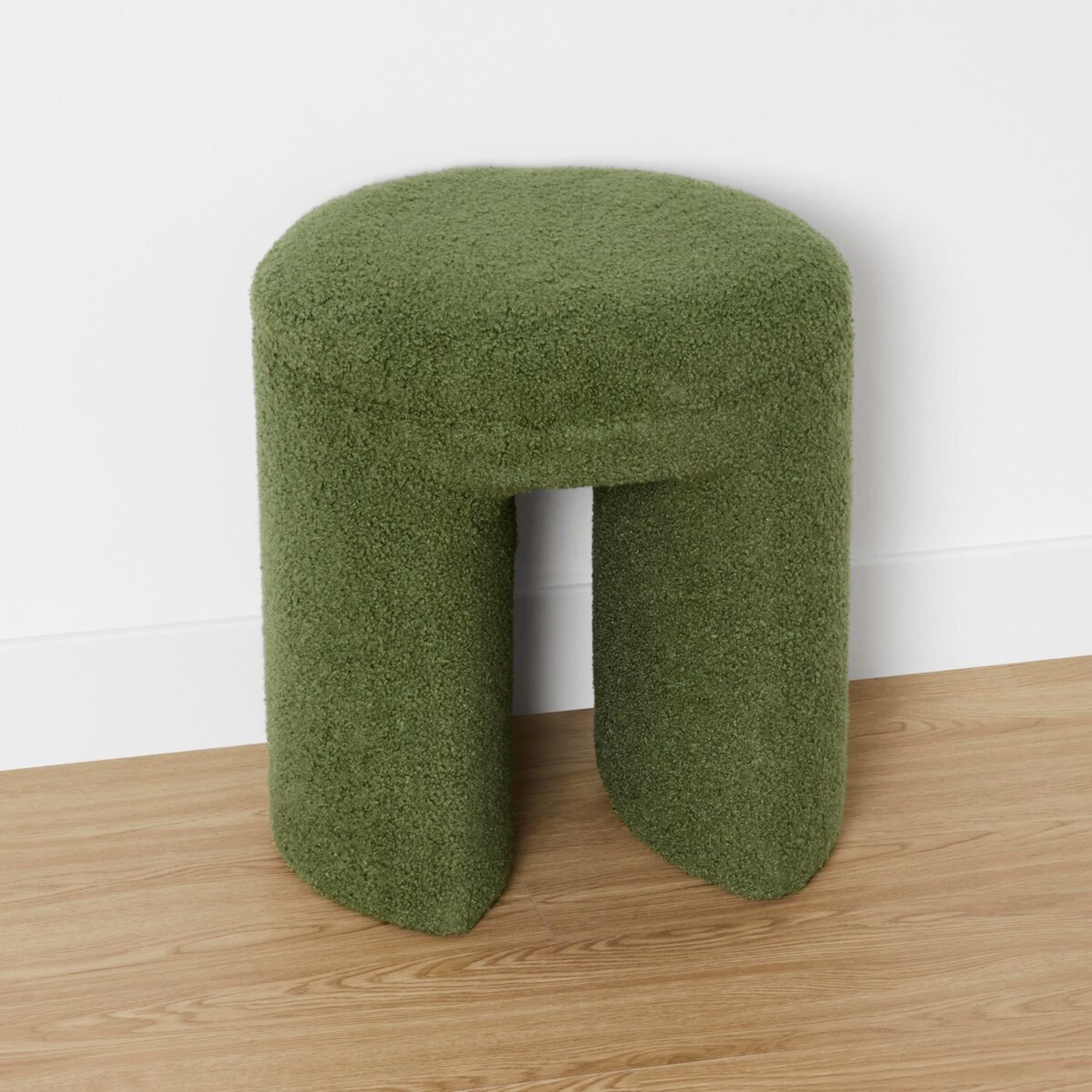 3 Boucle Ottoman - Green, 3 of 8