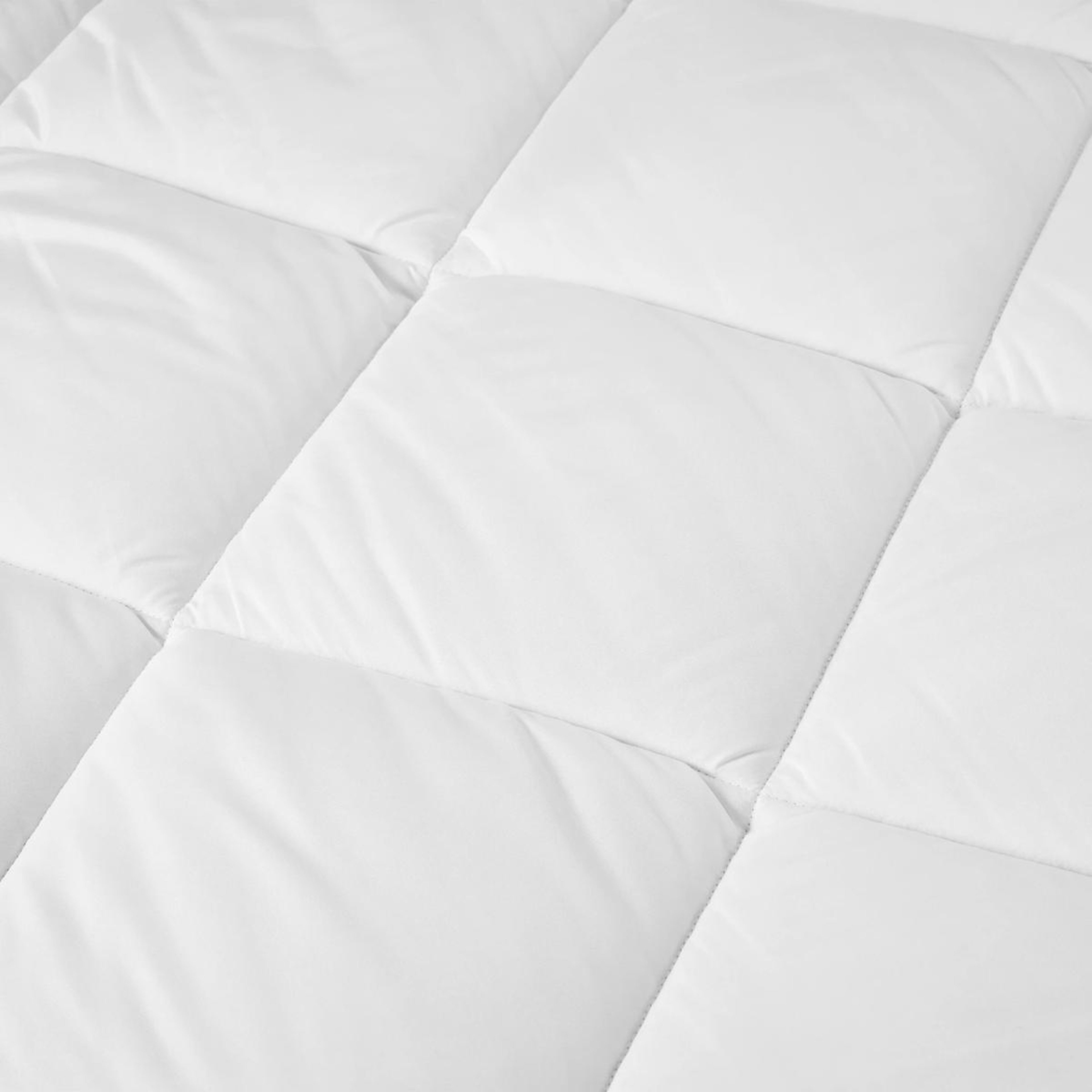 5 Reversible Plush Mattress Topper - King Bed, White, 5 of 7