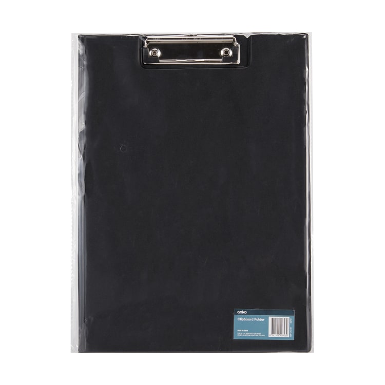 Clipboard Folder Black Kmart