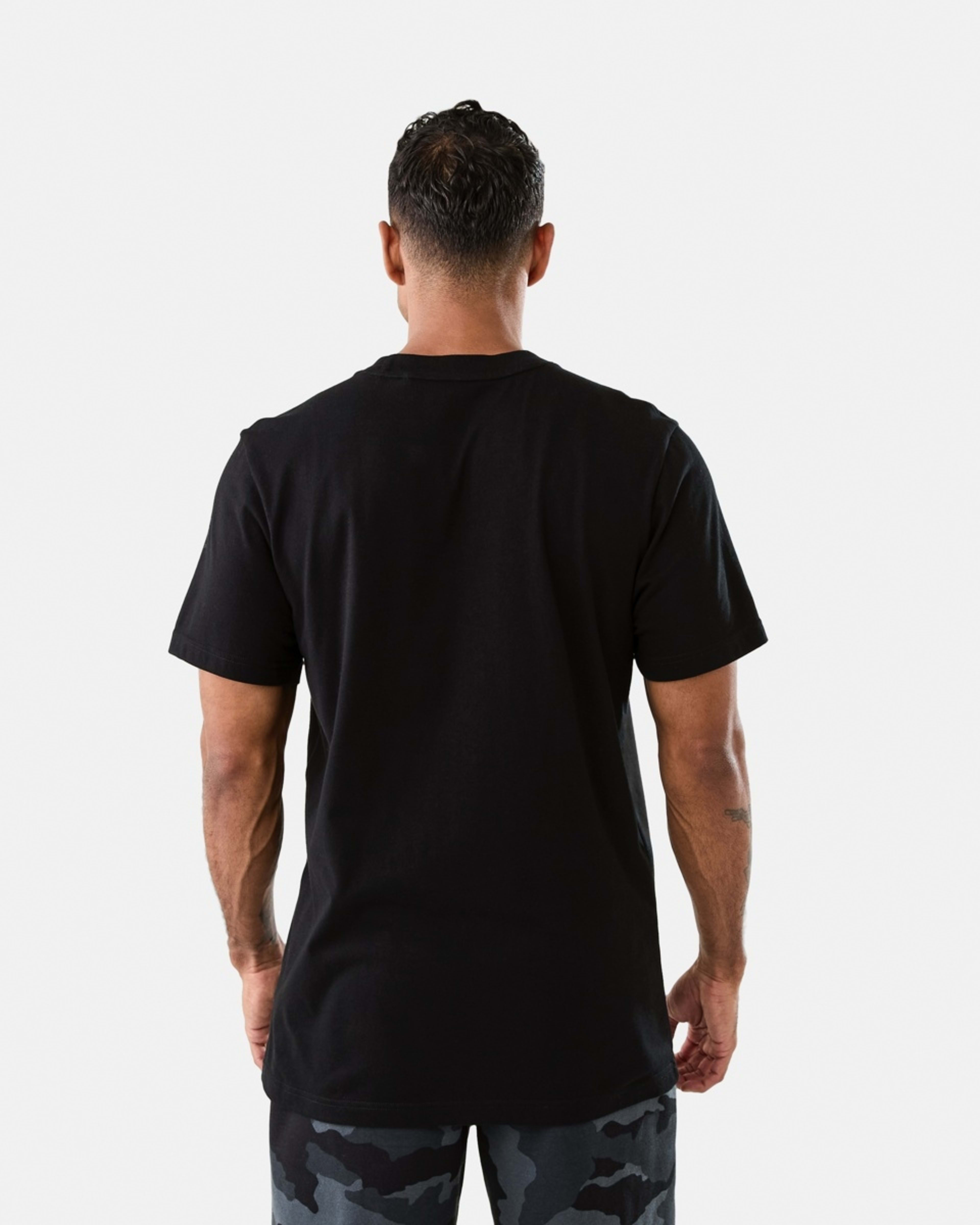 3 Everlast Mens Camo Crew Neck T-shirt Black Camo, 3 of 7