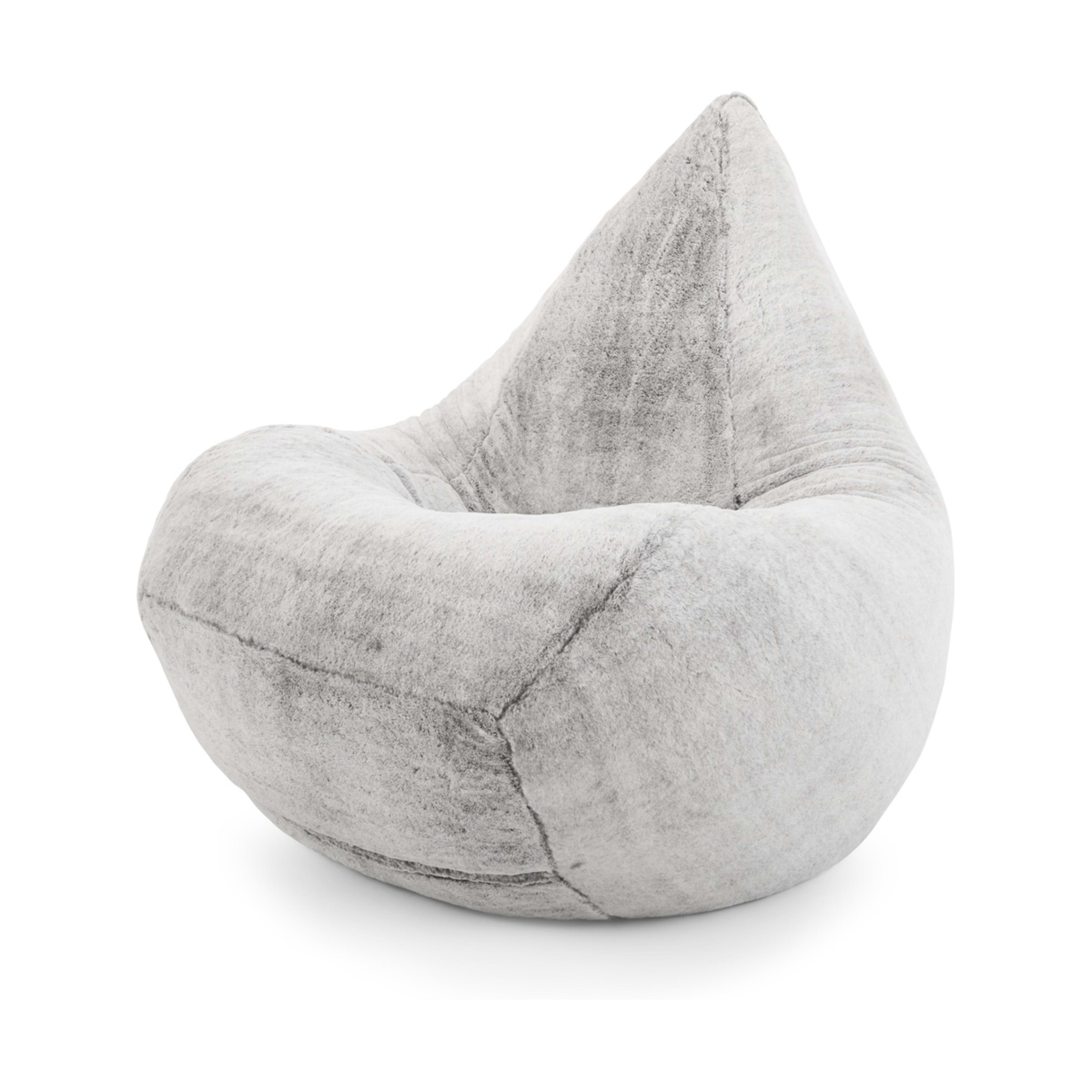 Grey Faux Fur Bean Bag Kmart