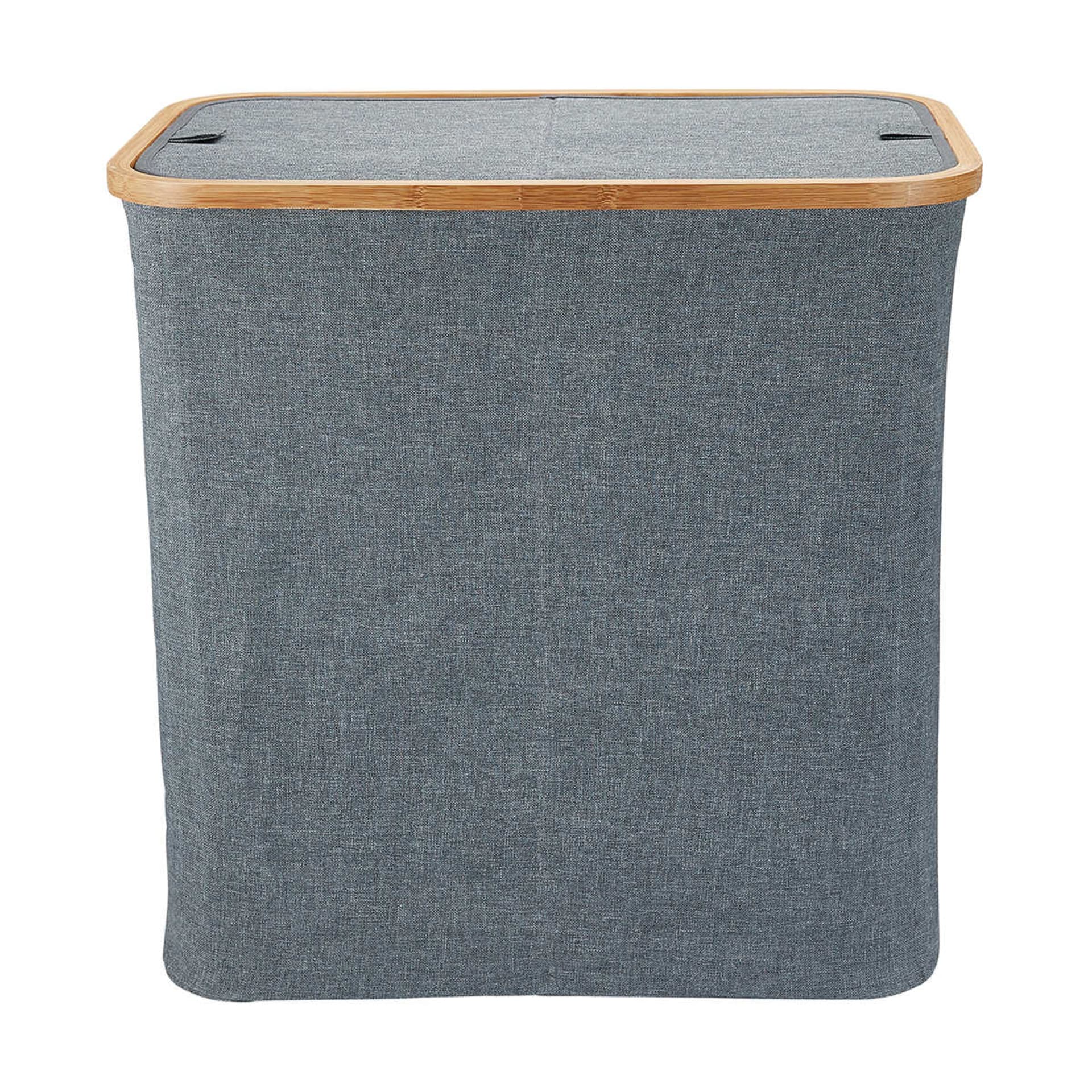 Twin Laundry Hamper with Bamboo Frame - Kmart