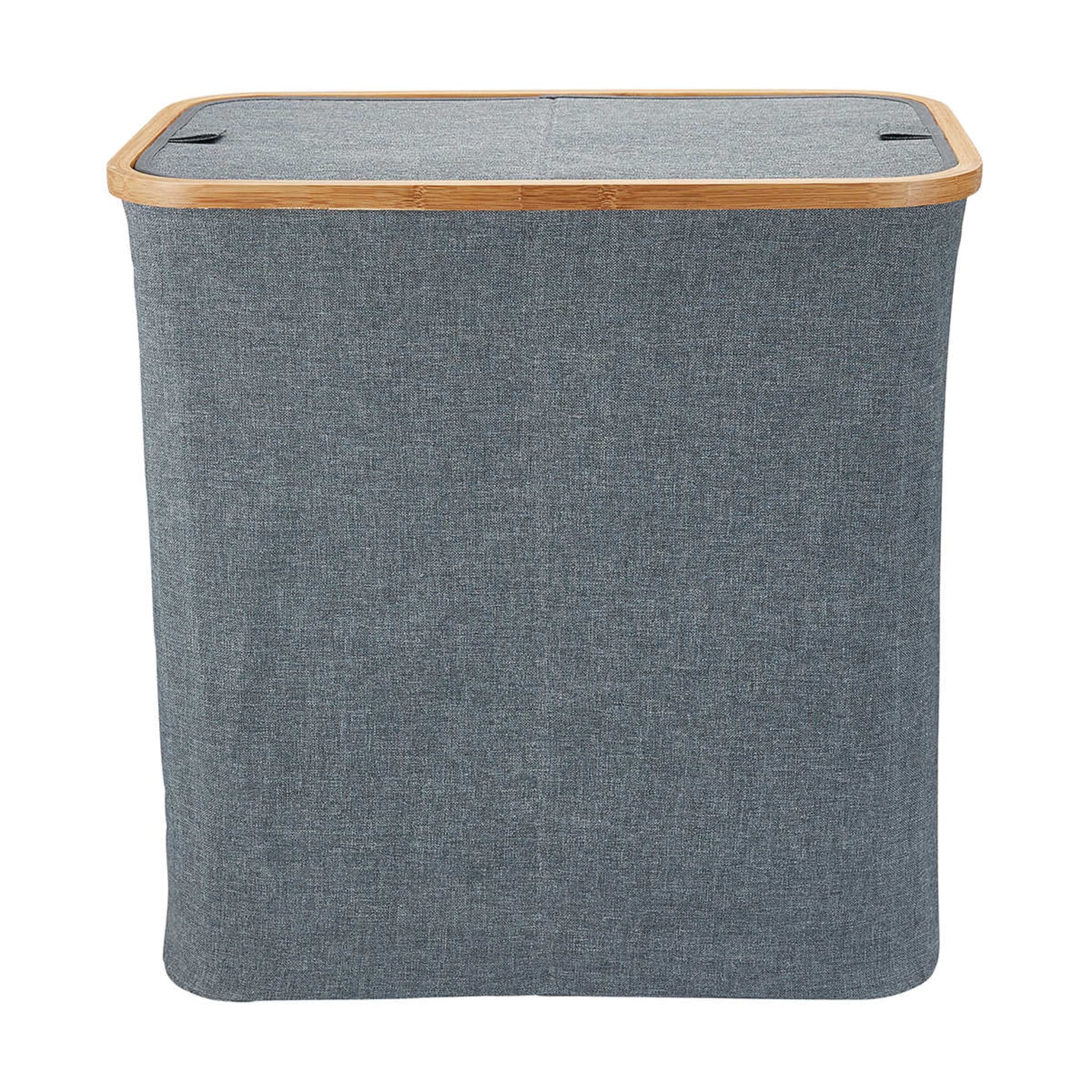 Twin Laundry Hamper with Bamboo Frame Kmart