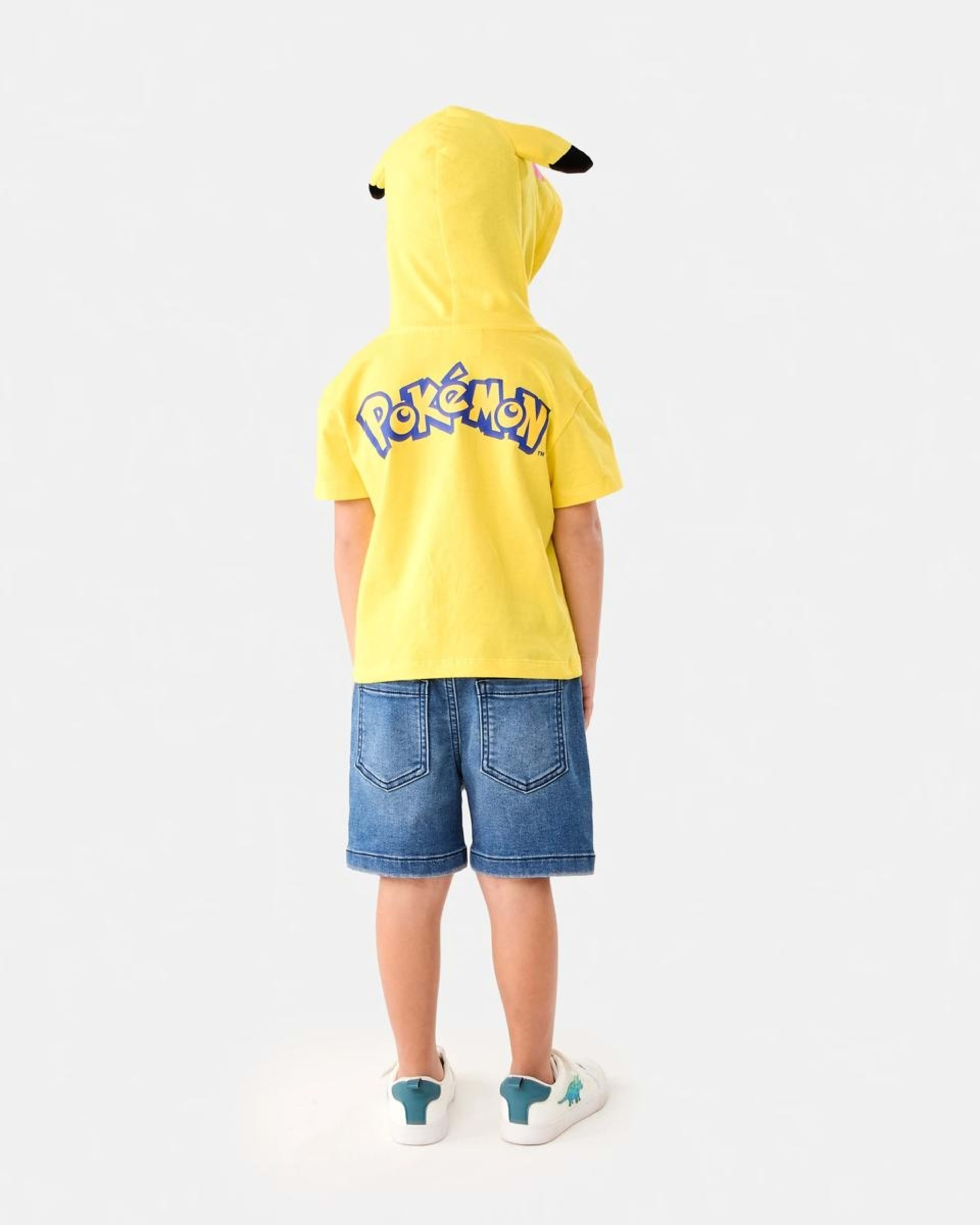 9 Pokemon License Character Hooded T-shirt PIKACHU, 9 of 9