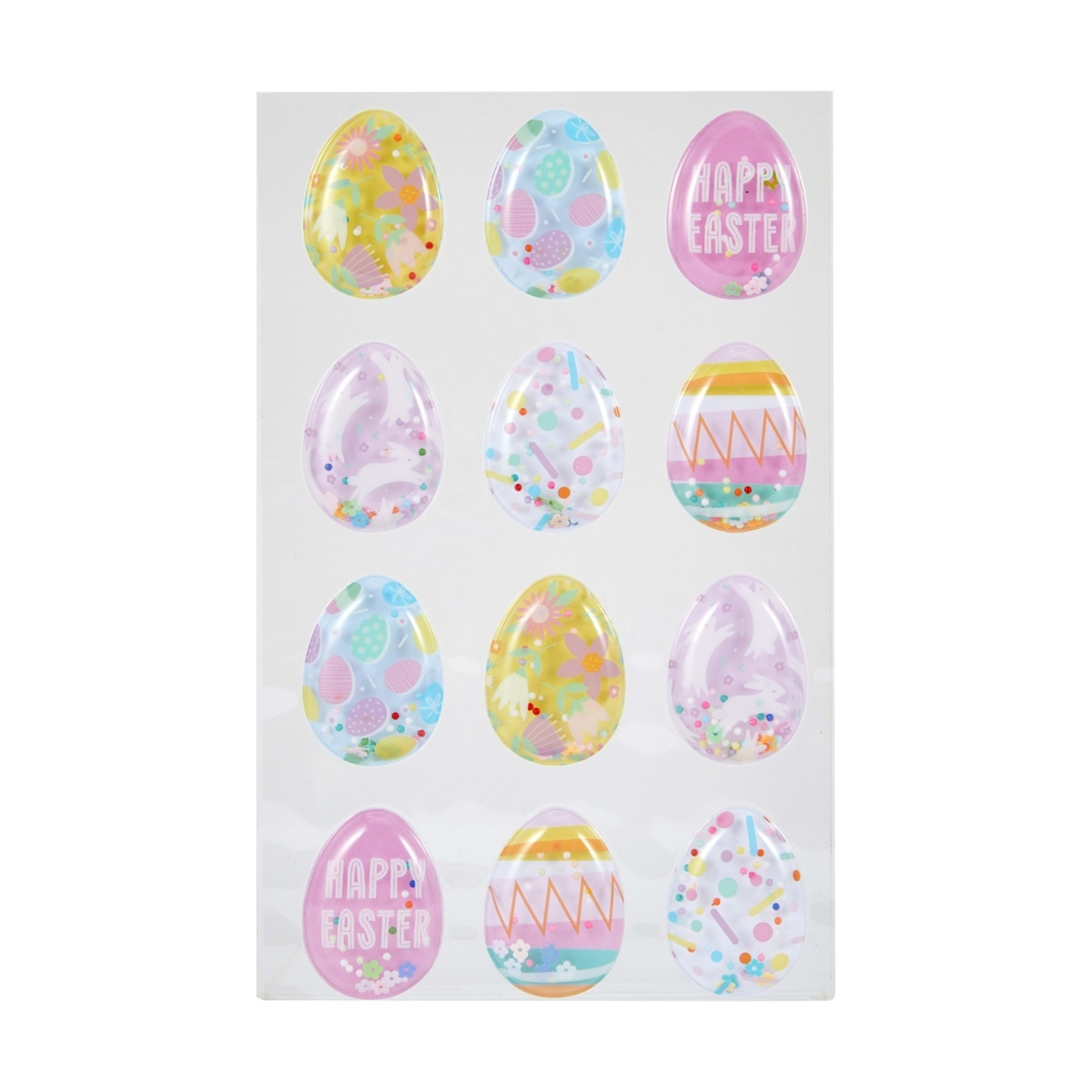 2 12 Pack Easter Egg Shaker Stickers, 2 of 2