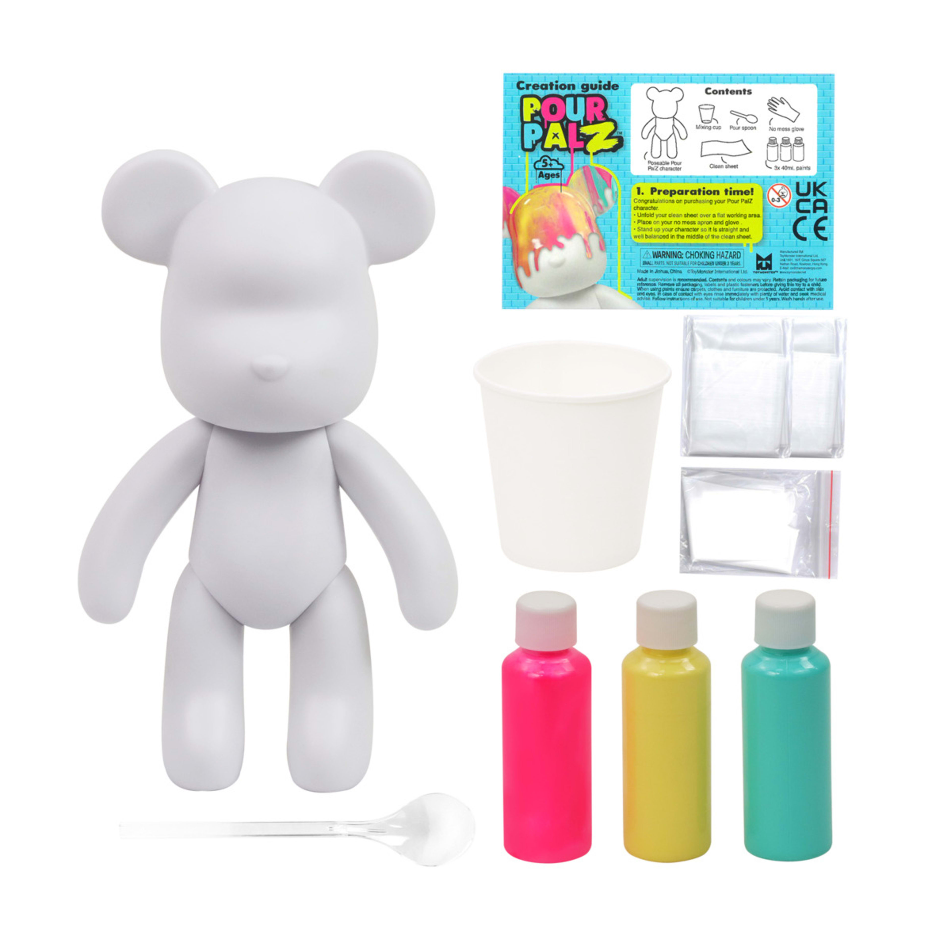 7 Pour Palz Large Paint Bear - Assorted, 7 of 10