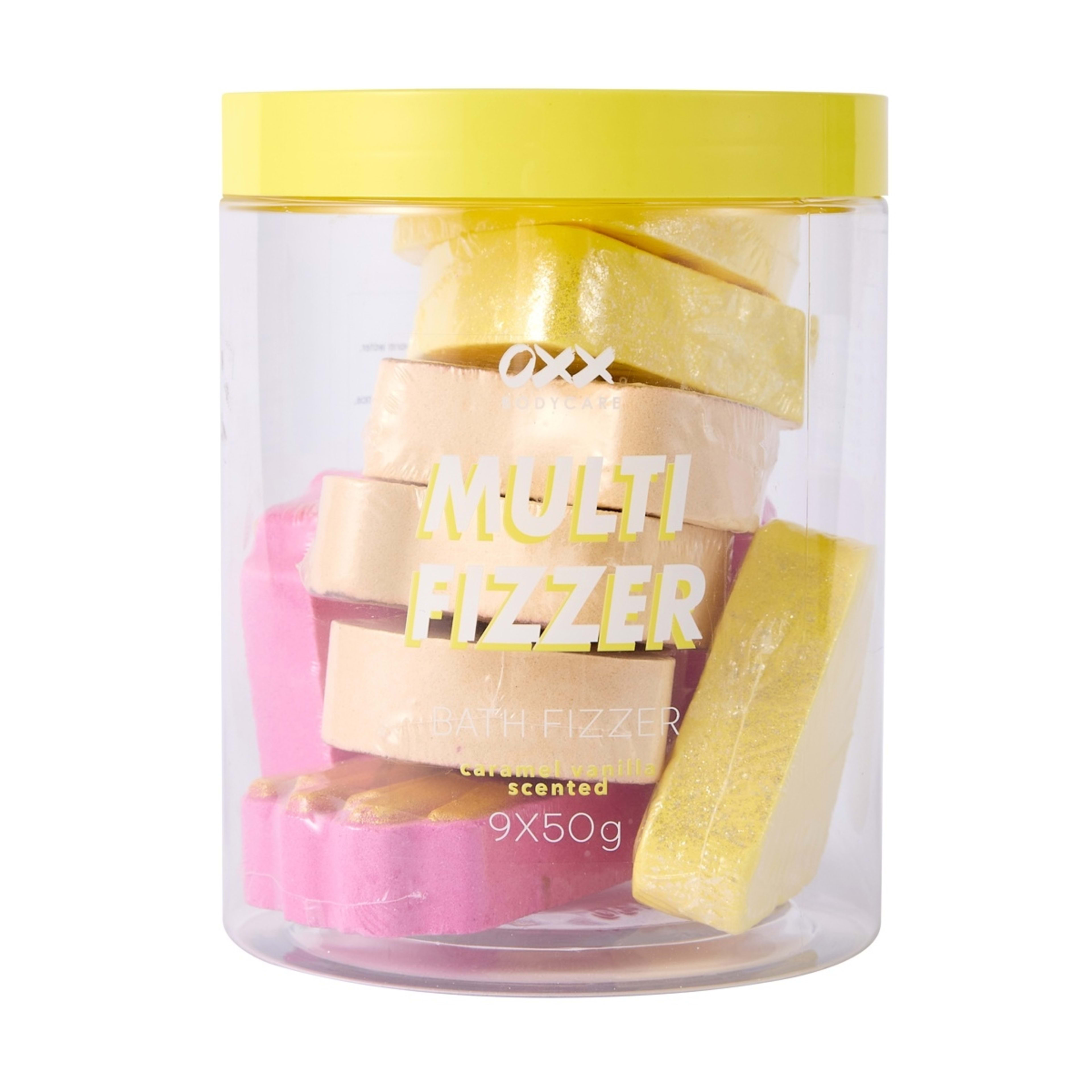 1 OXX Bodycare 9 Piece Multi Bath Fizzers - Caramel Vanilla Scented