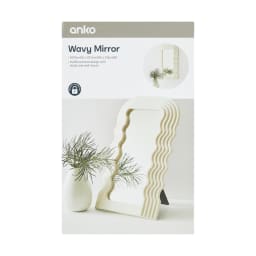 Wavy Mirror - White - Kmart