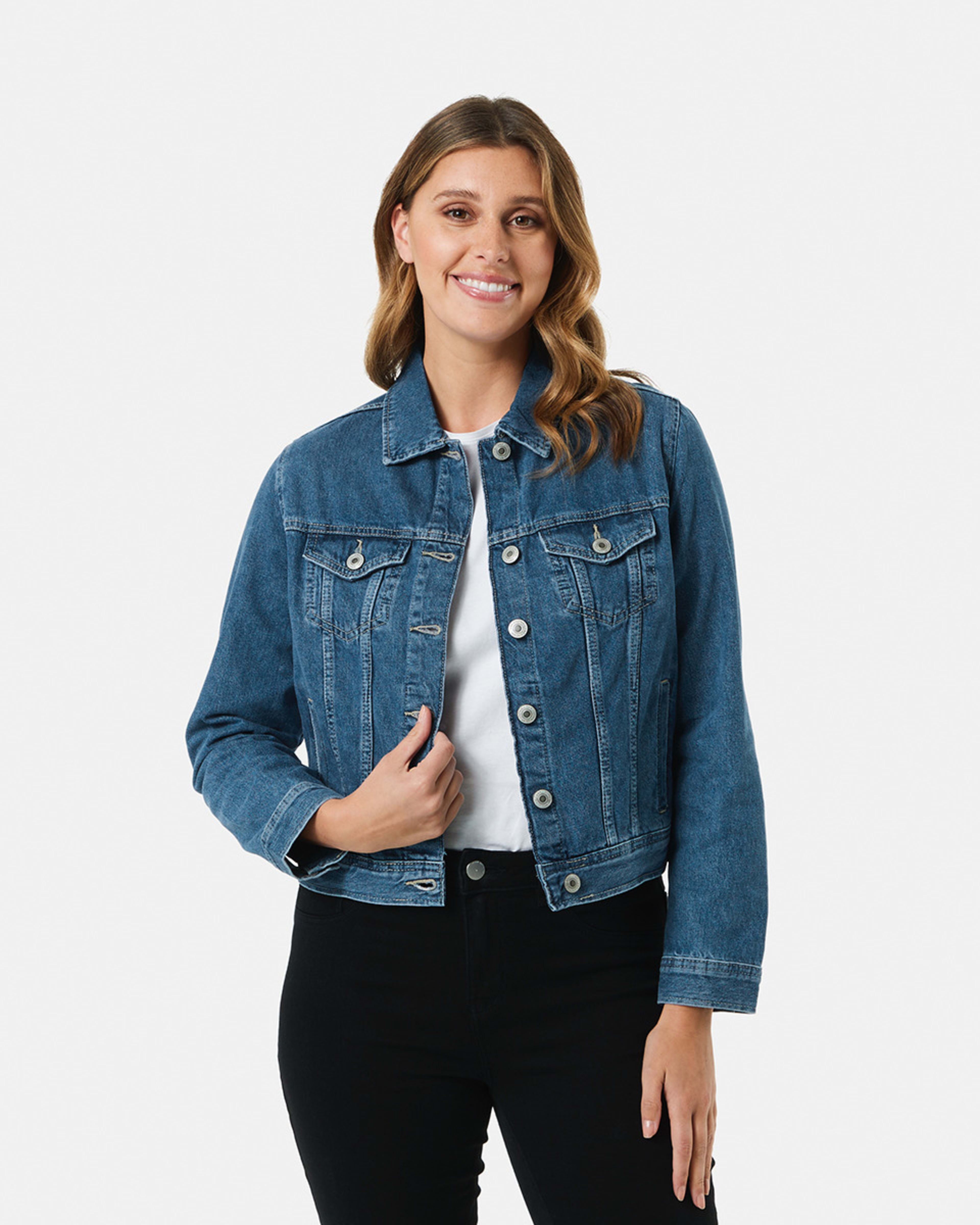 1 Denim Jacket MID WASH