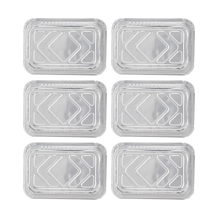 6 Pack Aluminium Baking Trays with Lids Kmart