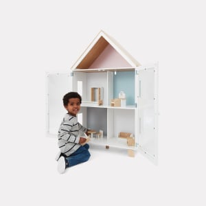 12 Piece Wooden Dollhouse Cabinet