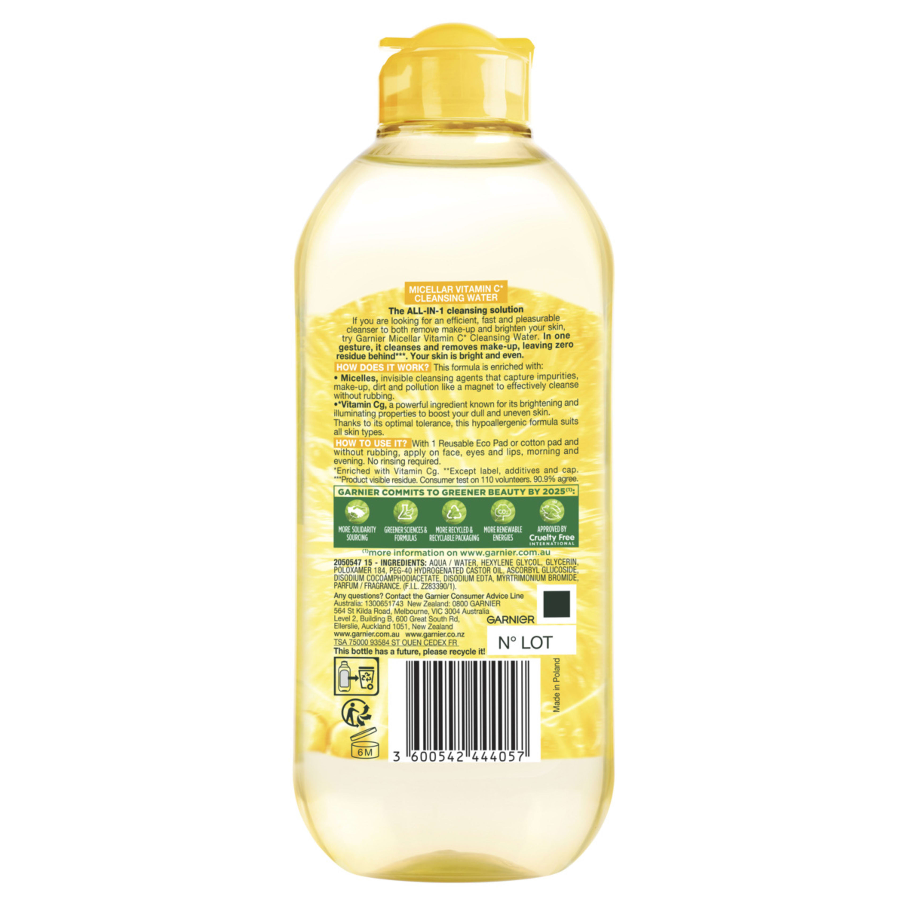 2 Garnier SkinActive Micellar Vitamin C Cleansing Water, 2 of 8