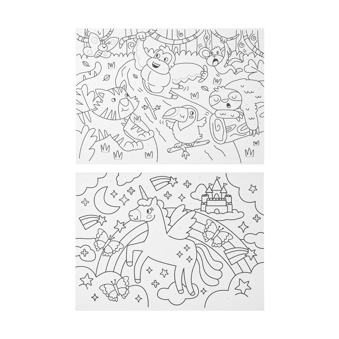 Paint by Numbers Canvas Assorted Kmart