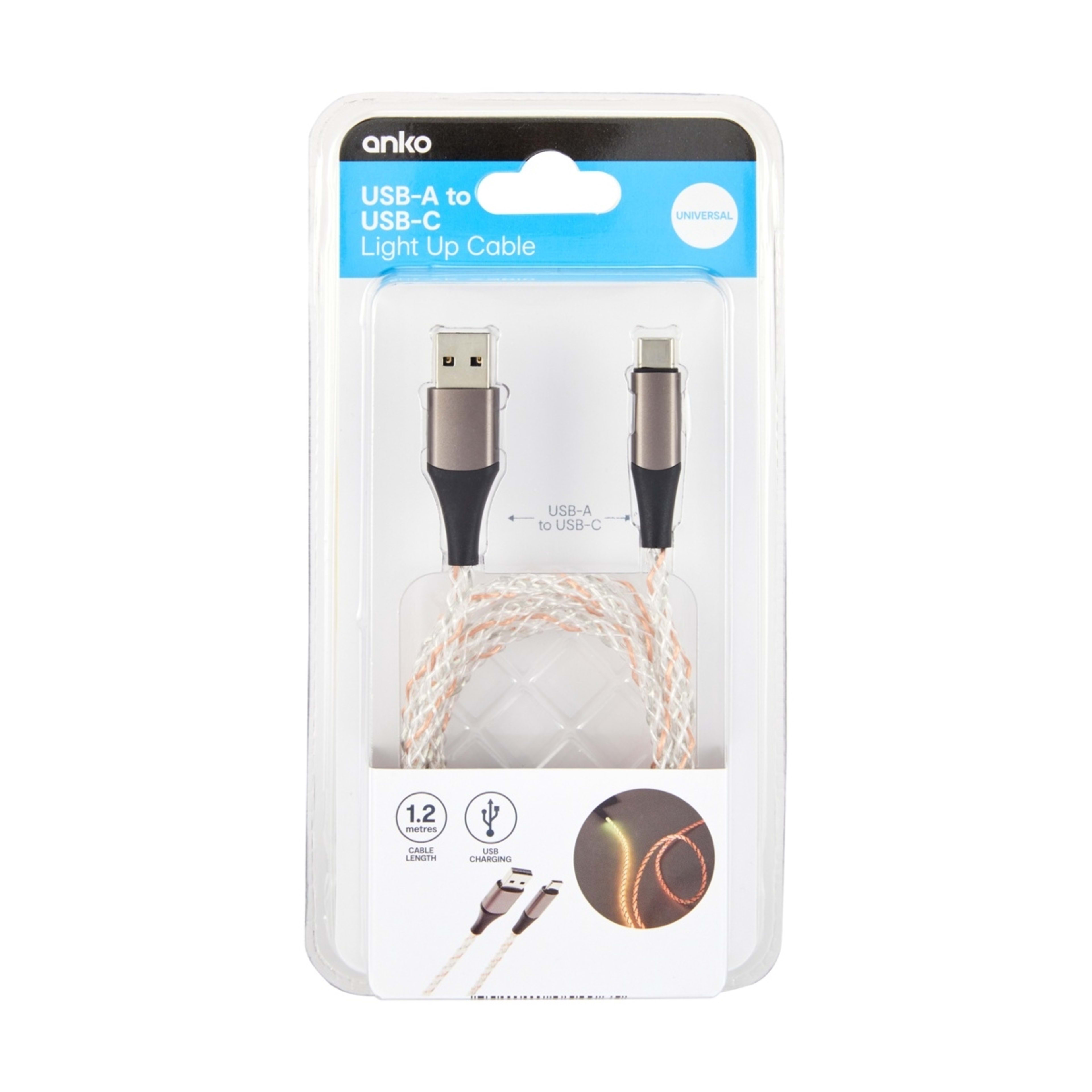 9 1.2m Light Up USB-A to USB-C Cable, 9 of 9