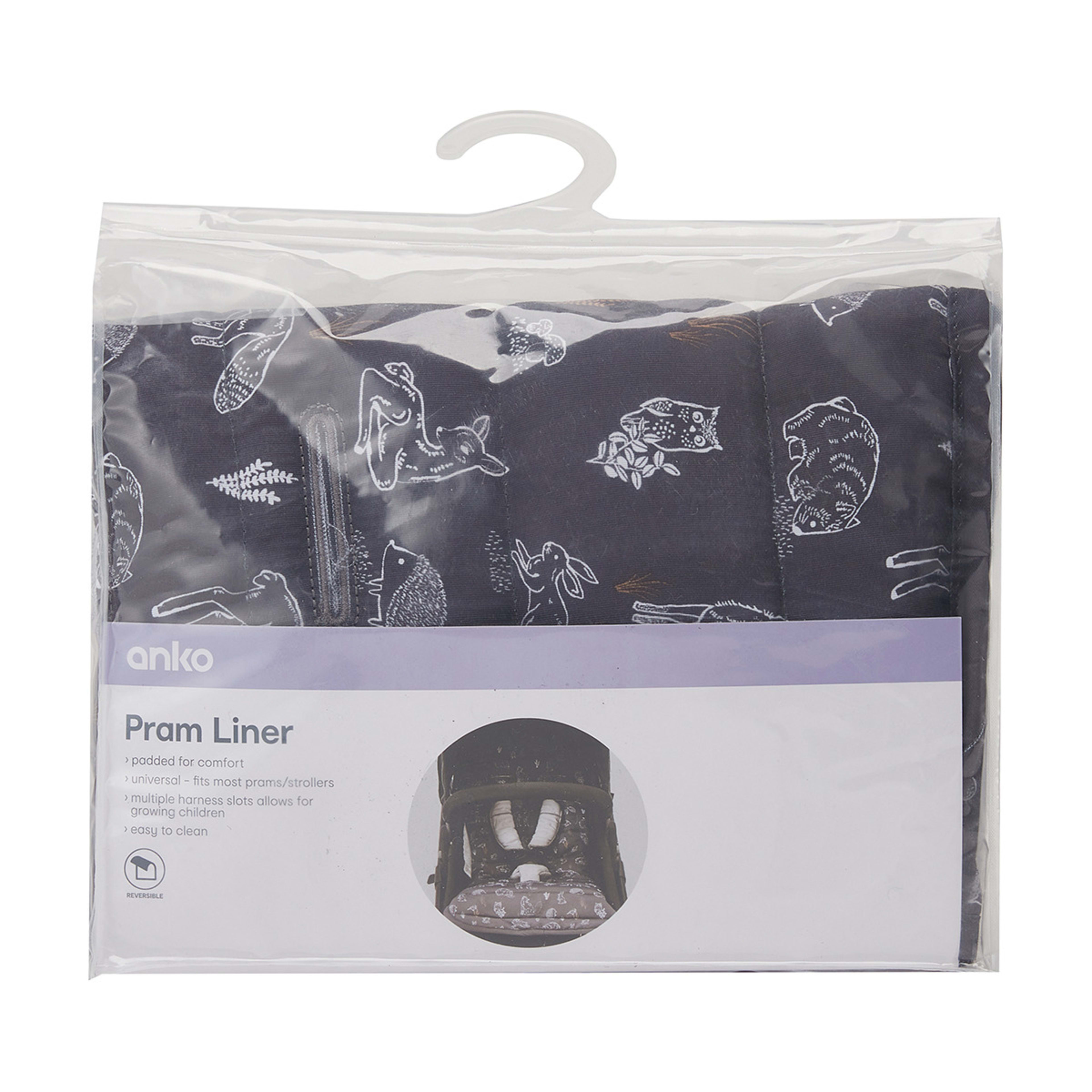 8 Reversible Pram Liner - Woodlands, 8 of 8