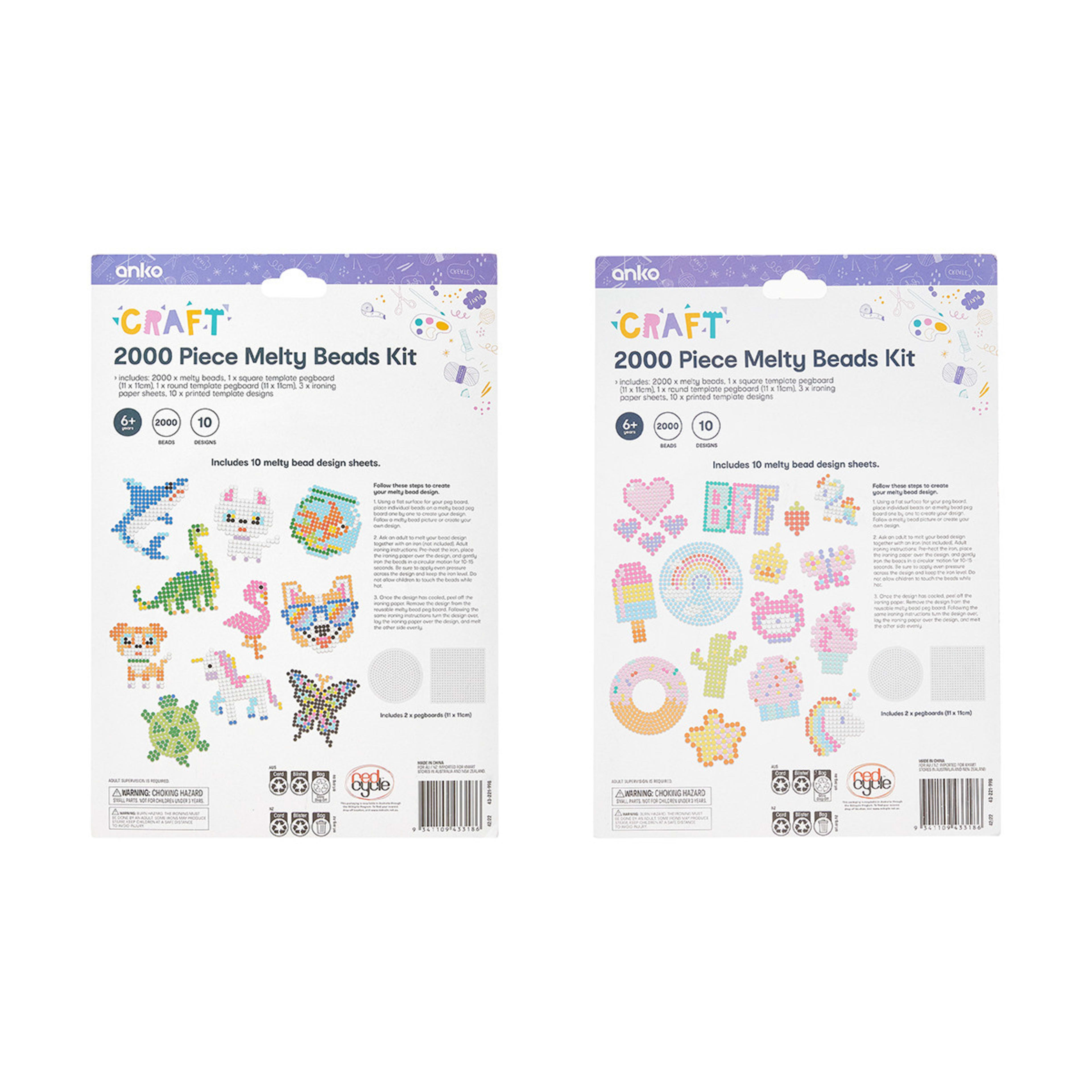 2000 Piece Melty Beads Kit Assorted Kmart