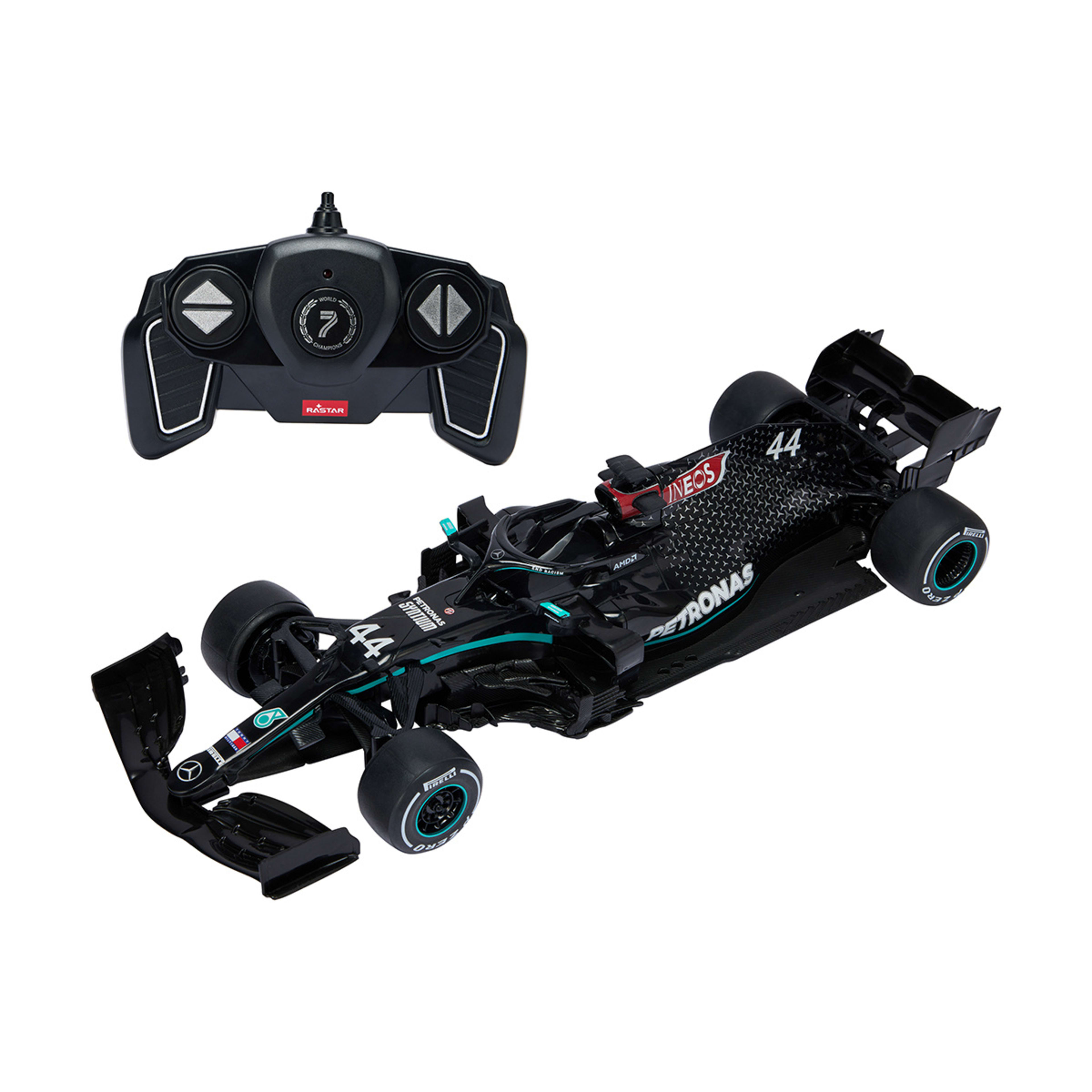 2 Rastar R/C 1:18 Mercedes-AMG F1 W11 EQ Performance Car, 2 of 8