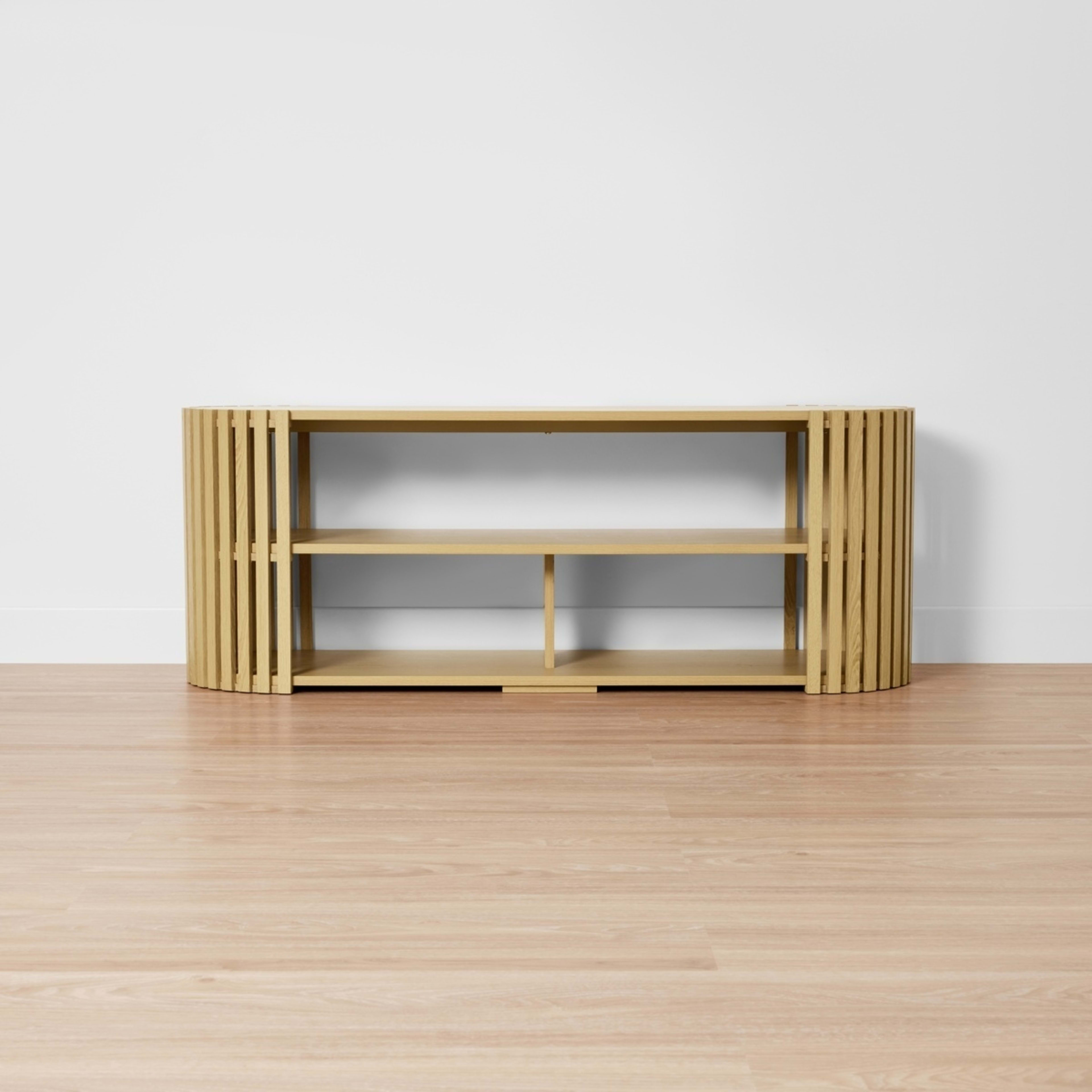 3 Nate Entertainment Unit - Brown, 3 of 9