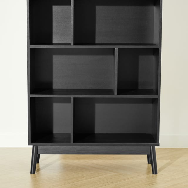 Thorne Bookshelf Black Kmart