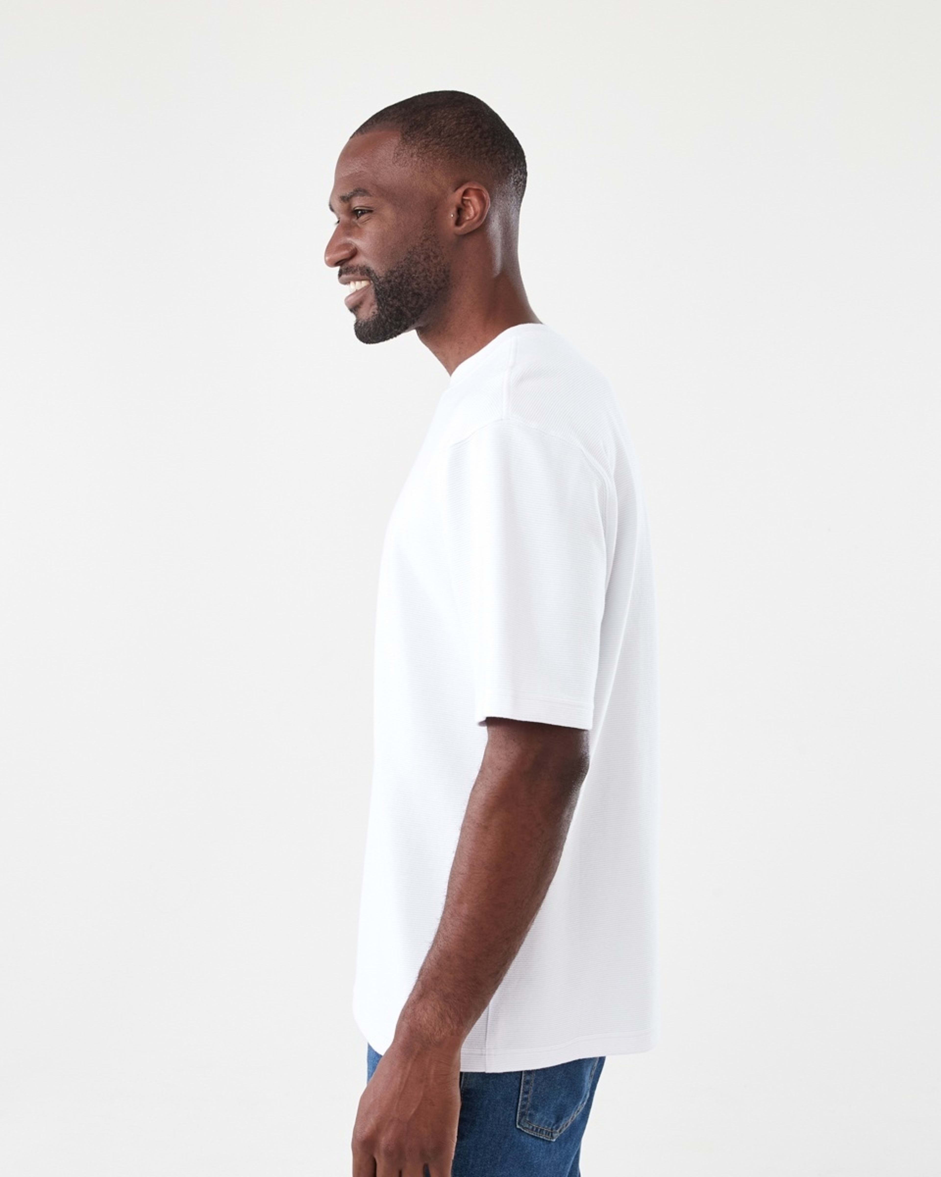 2 Oversized Ottoman T-shirt White, 2 of 5
