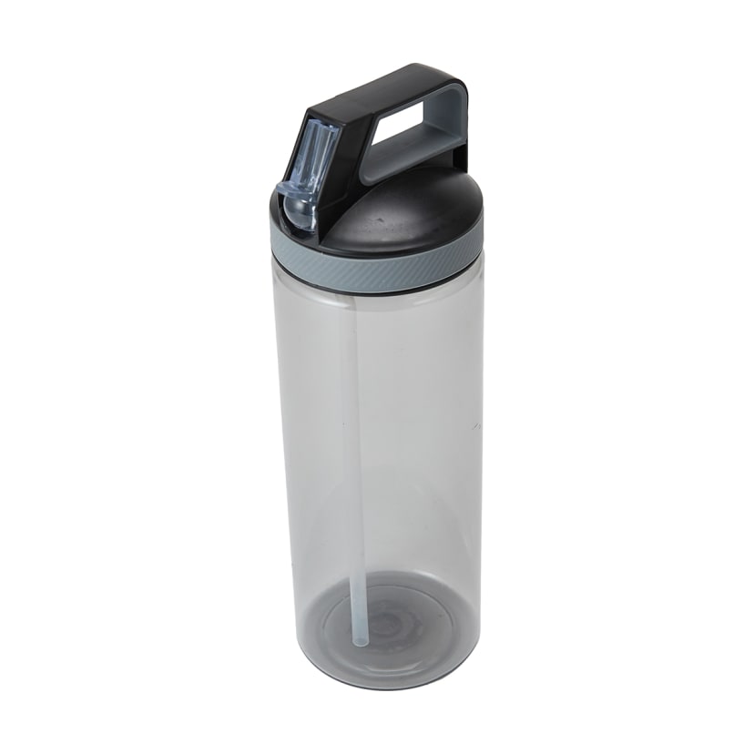 1L Charcoal Flip Top Drink Bottle with Handle Kmart