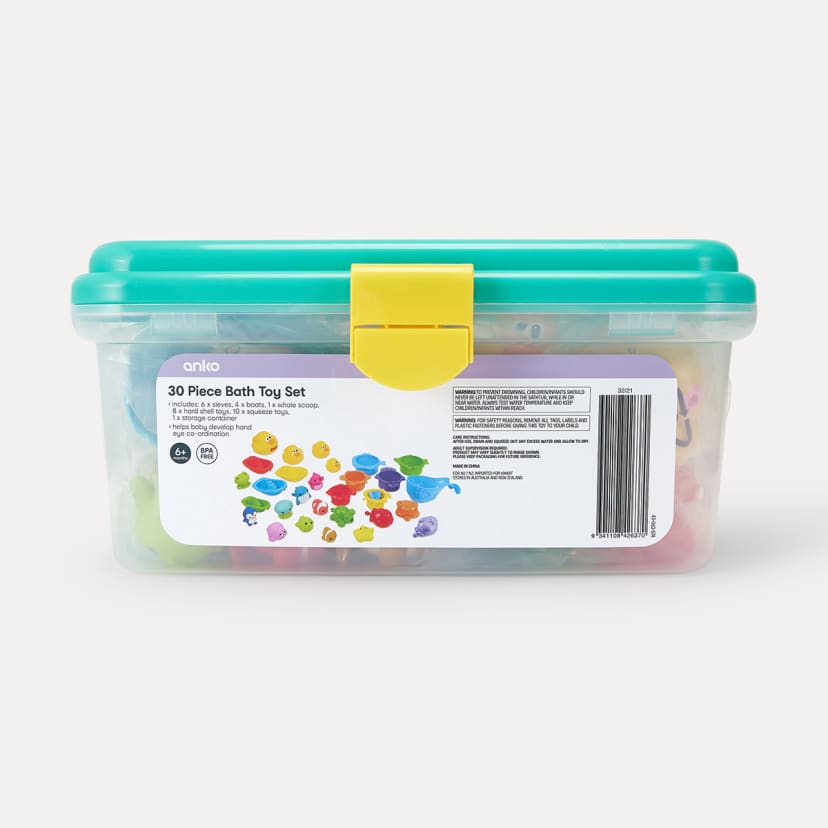 30 Piece Bath Toy Set - Kmart