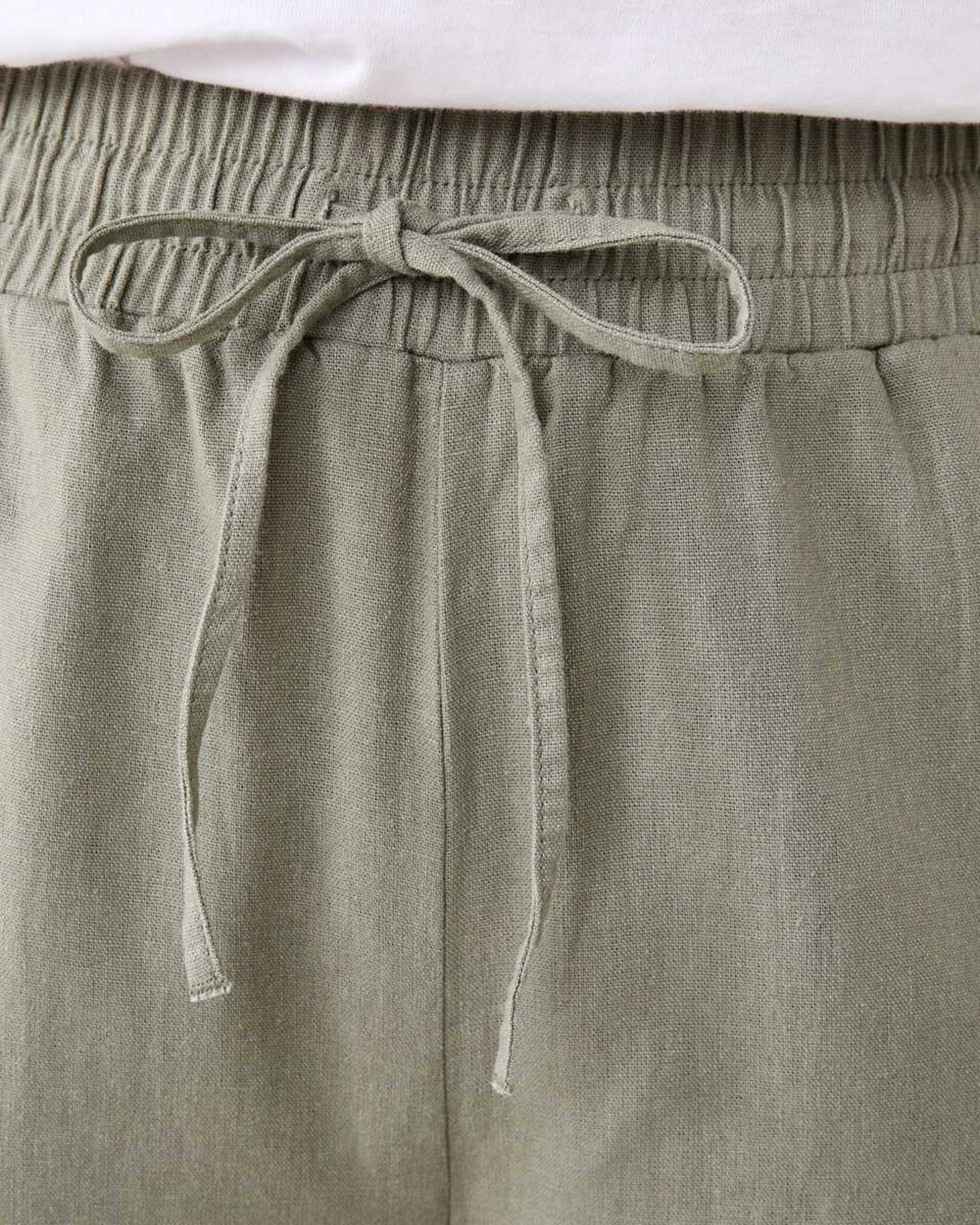 5 Linen Blend Wide Leg Pants LIGHT KHAKI, 5 of 5