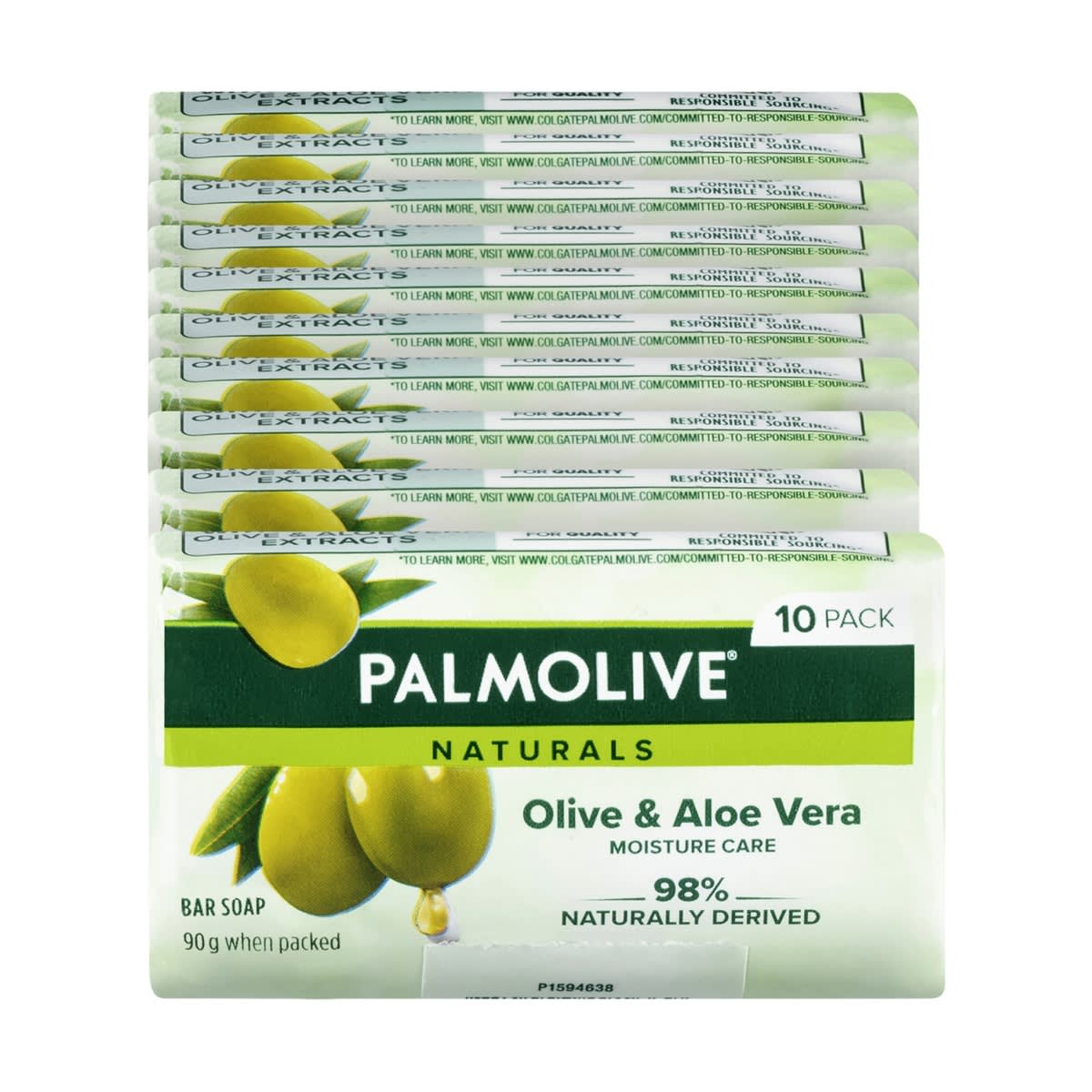 Palmolive 10 Pack Naturals Moisture Care Bar Soap 90g - Olive & Aloe ...