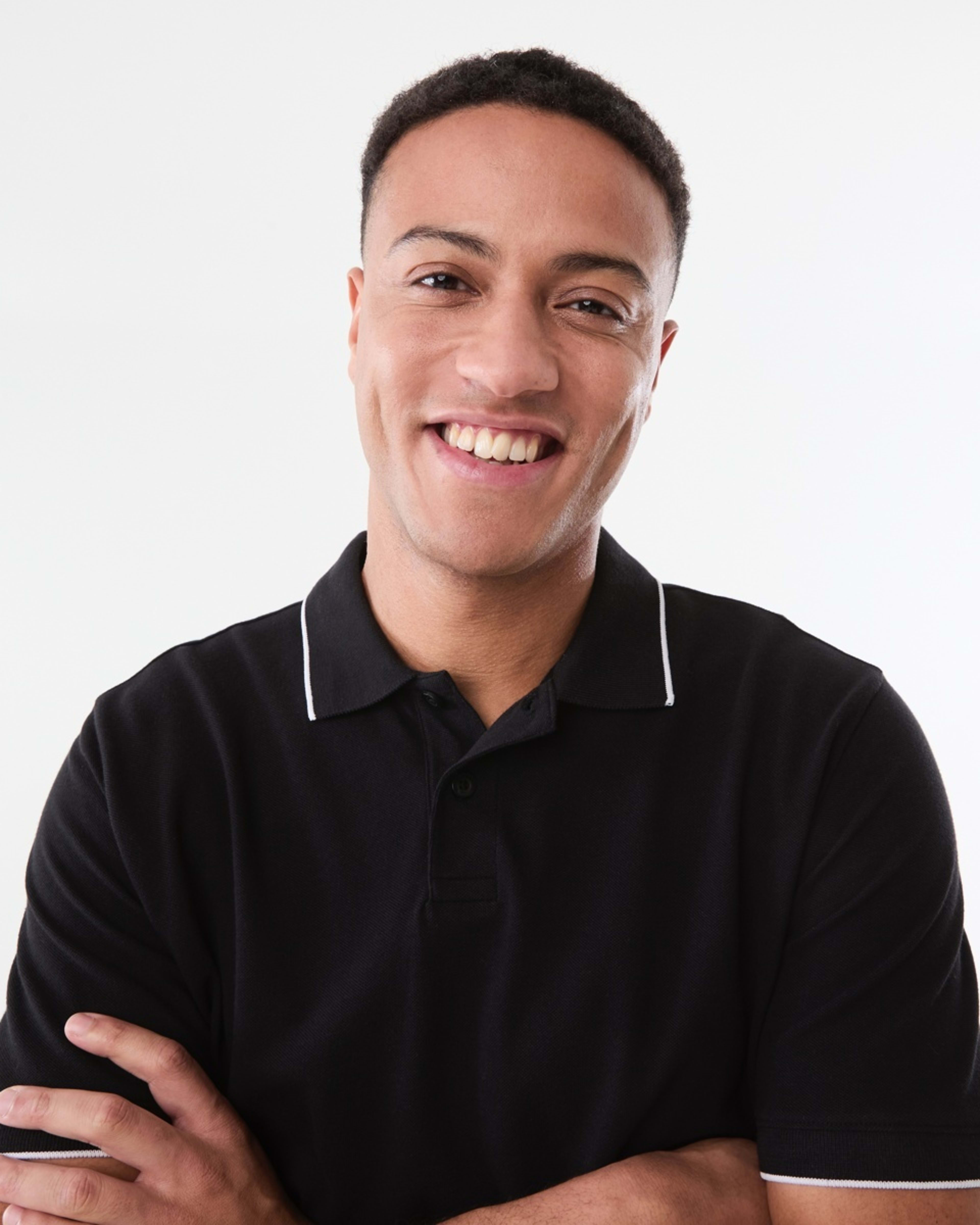 4 Pique Polo Shirt BLACK, 4 of 5