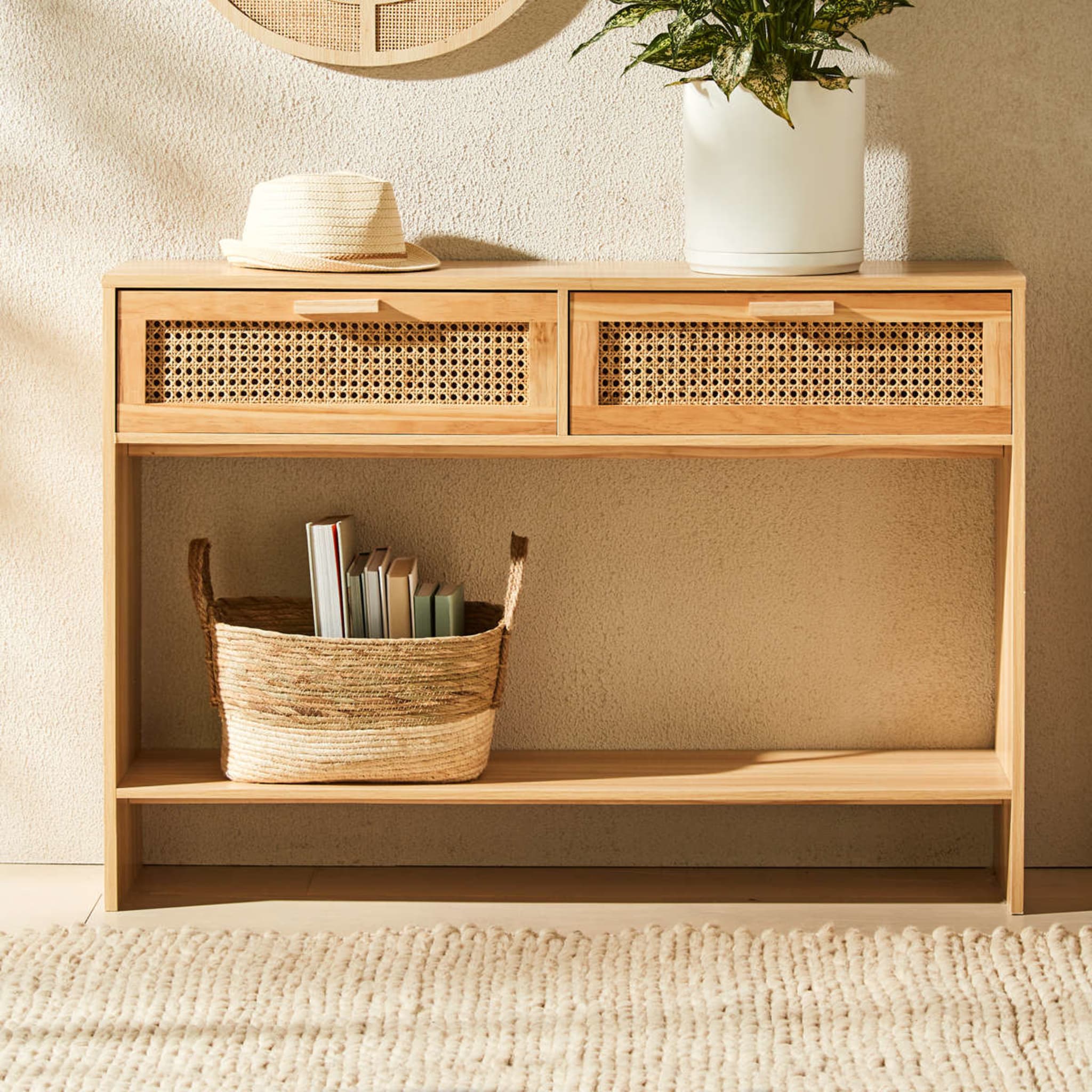 Rattan Hall Table Kmart