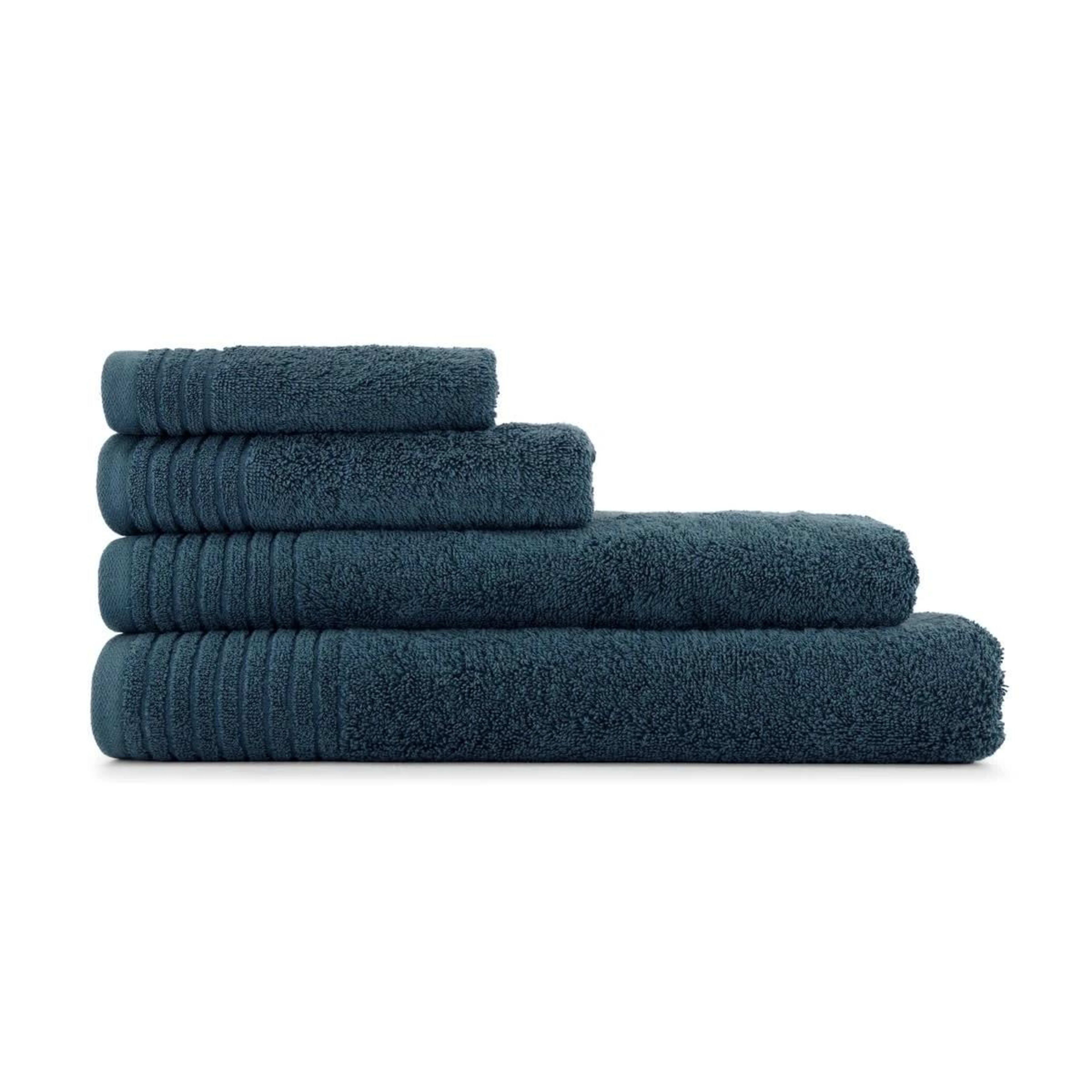 6 Edan Cotton Hand Towel - Teal, 6 of 6