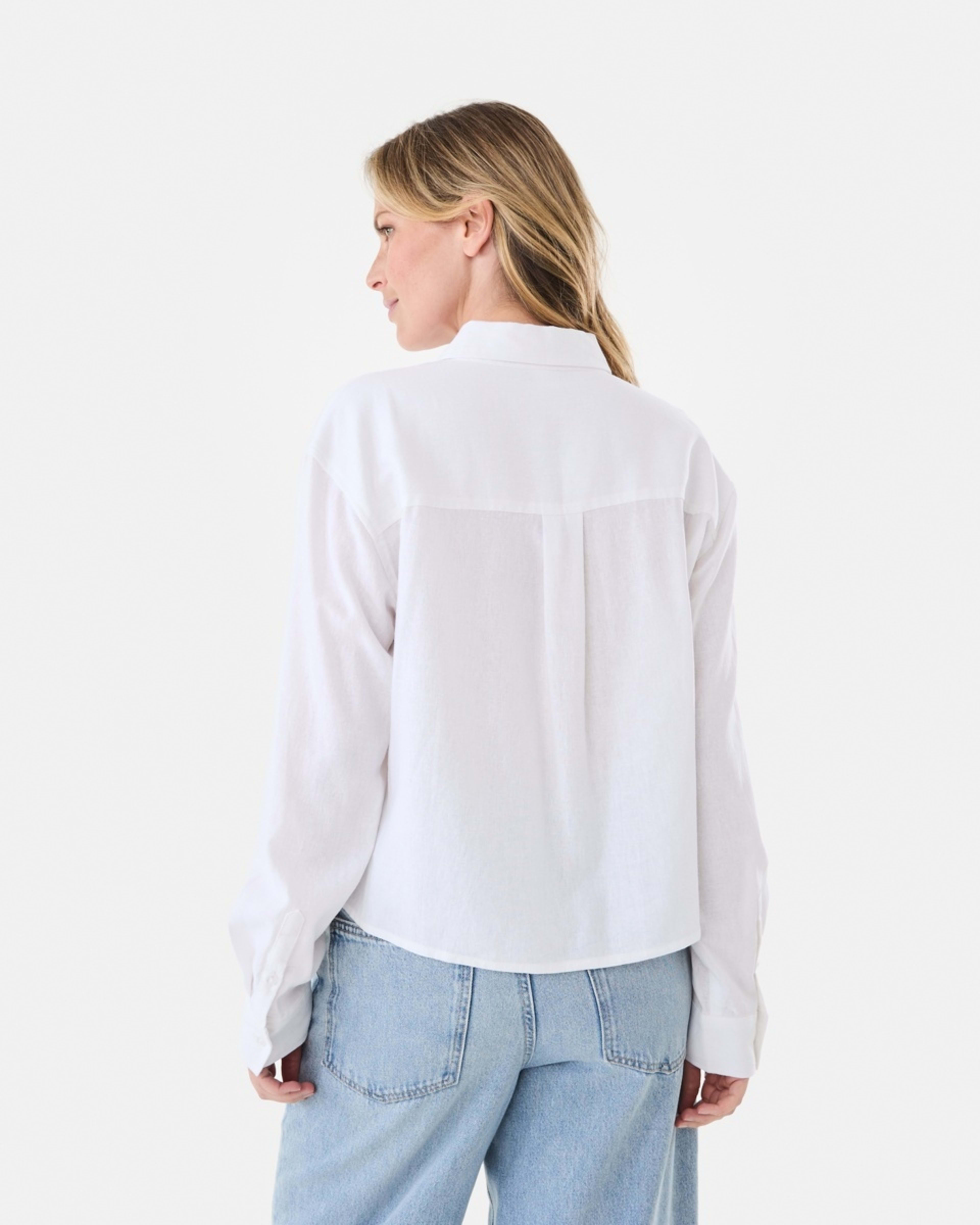 3 Long Sleeve Utility Shirt White, 3 of 6