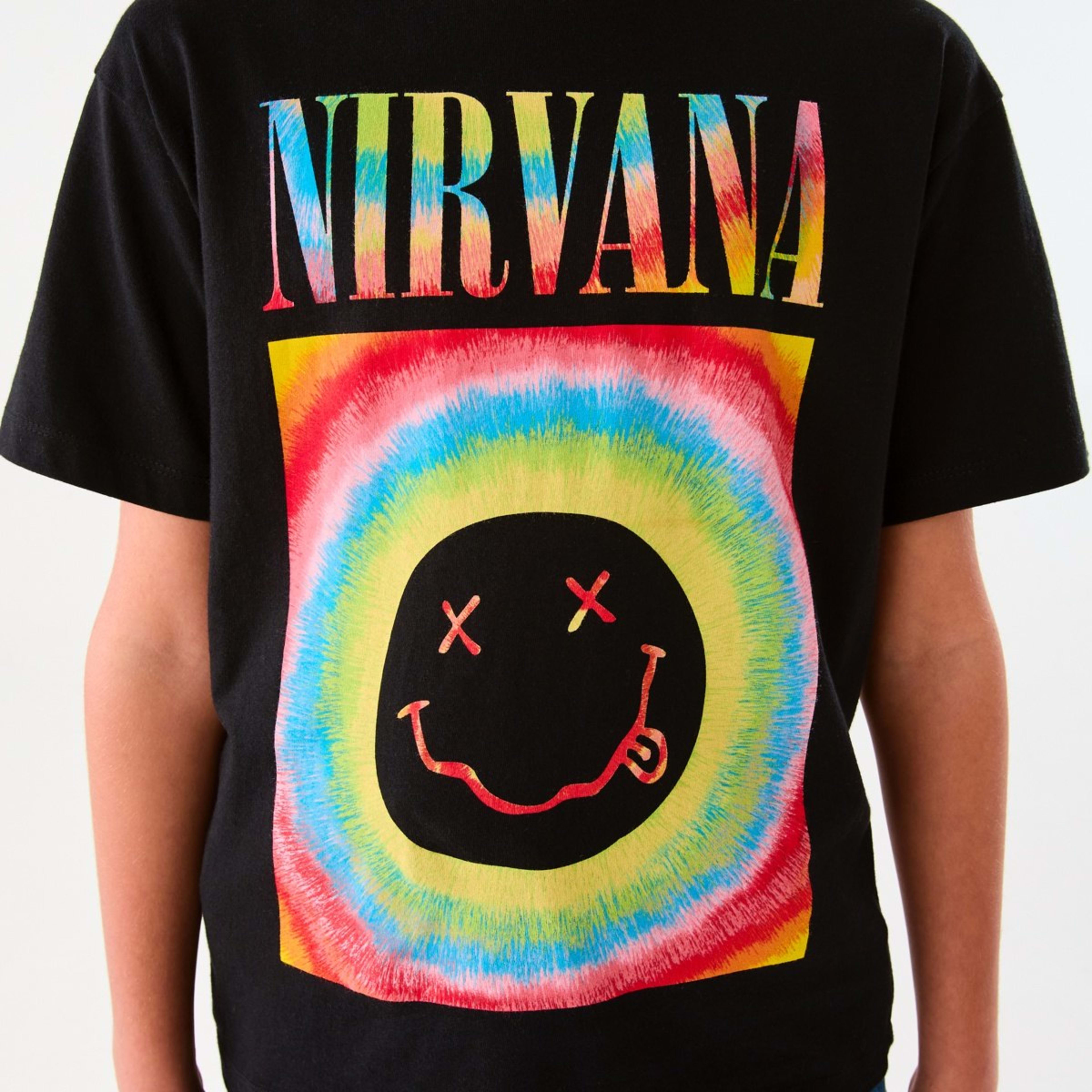 4 Nirvana License Short Sleeve T-shirt Nirvana Smiley Black, 4 of 8