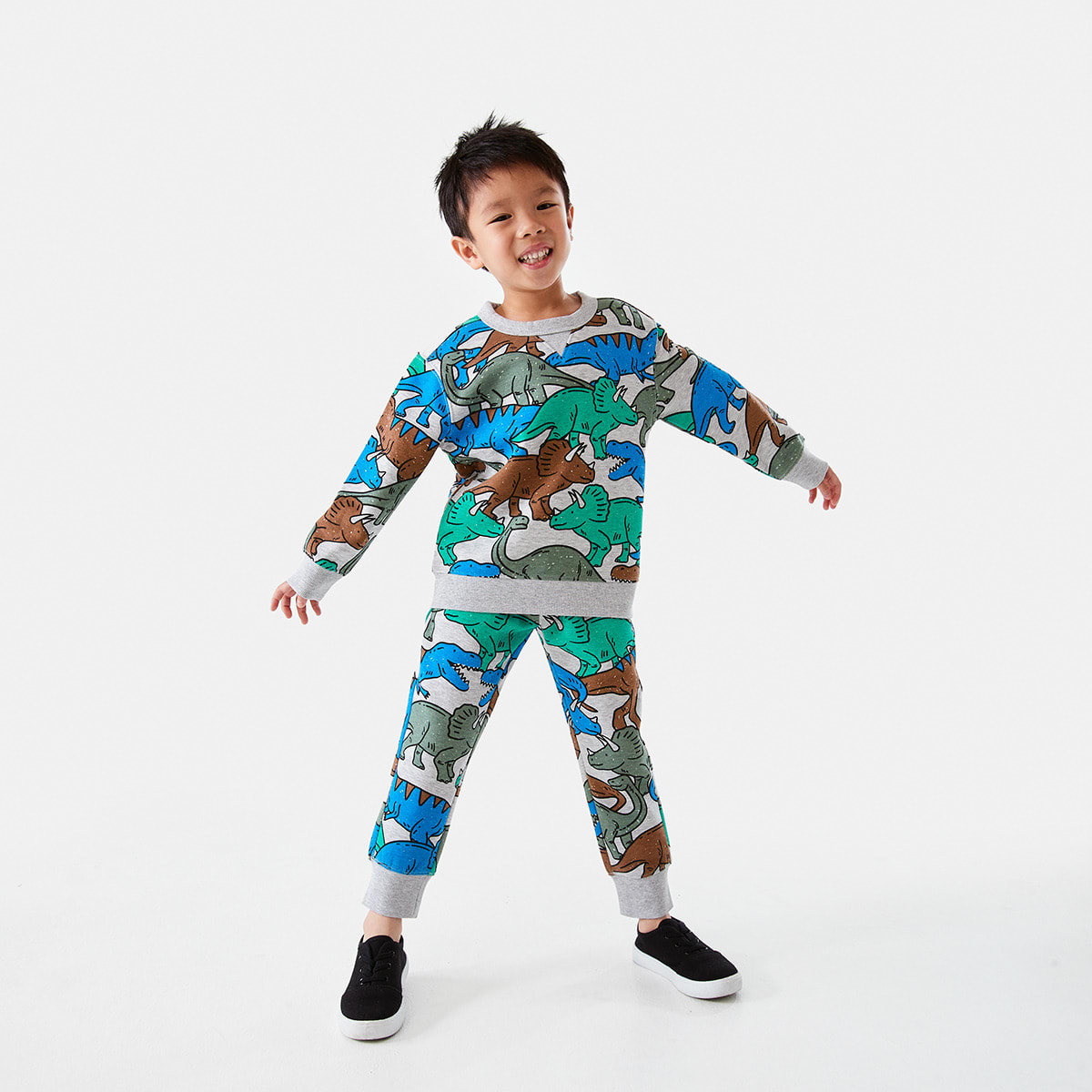 All Over Print Crew Neck Sweatshirt Kmart NZ