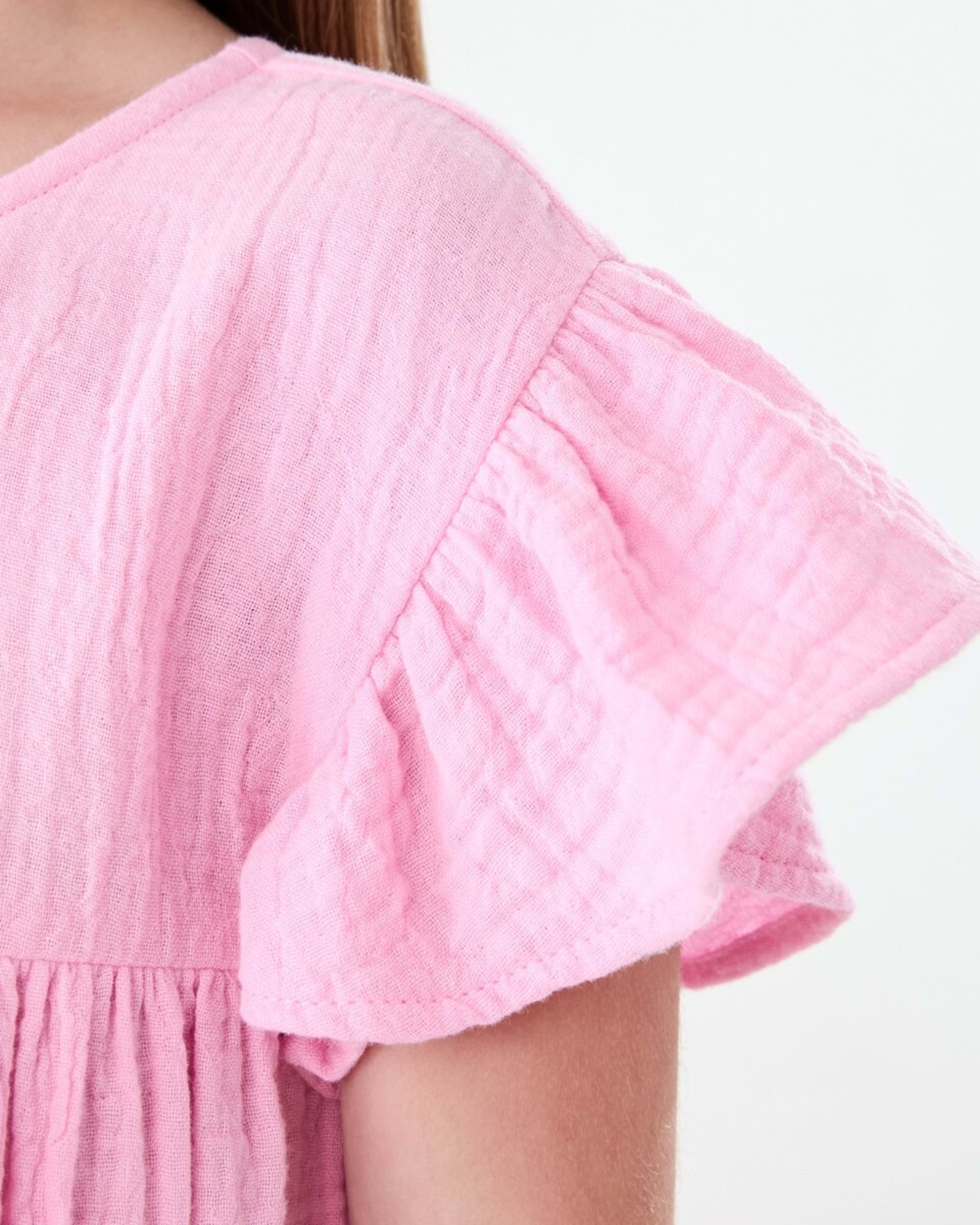 4 Woven Dress BUBBLEGUM PINK, 4 of 8
