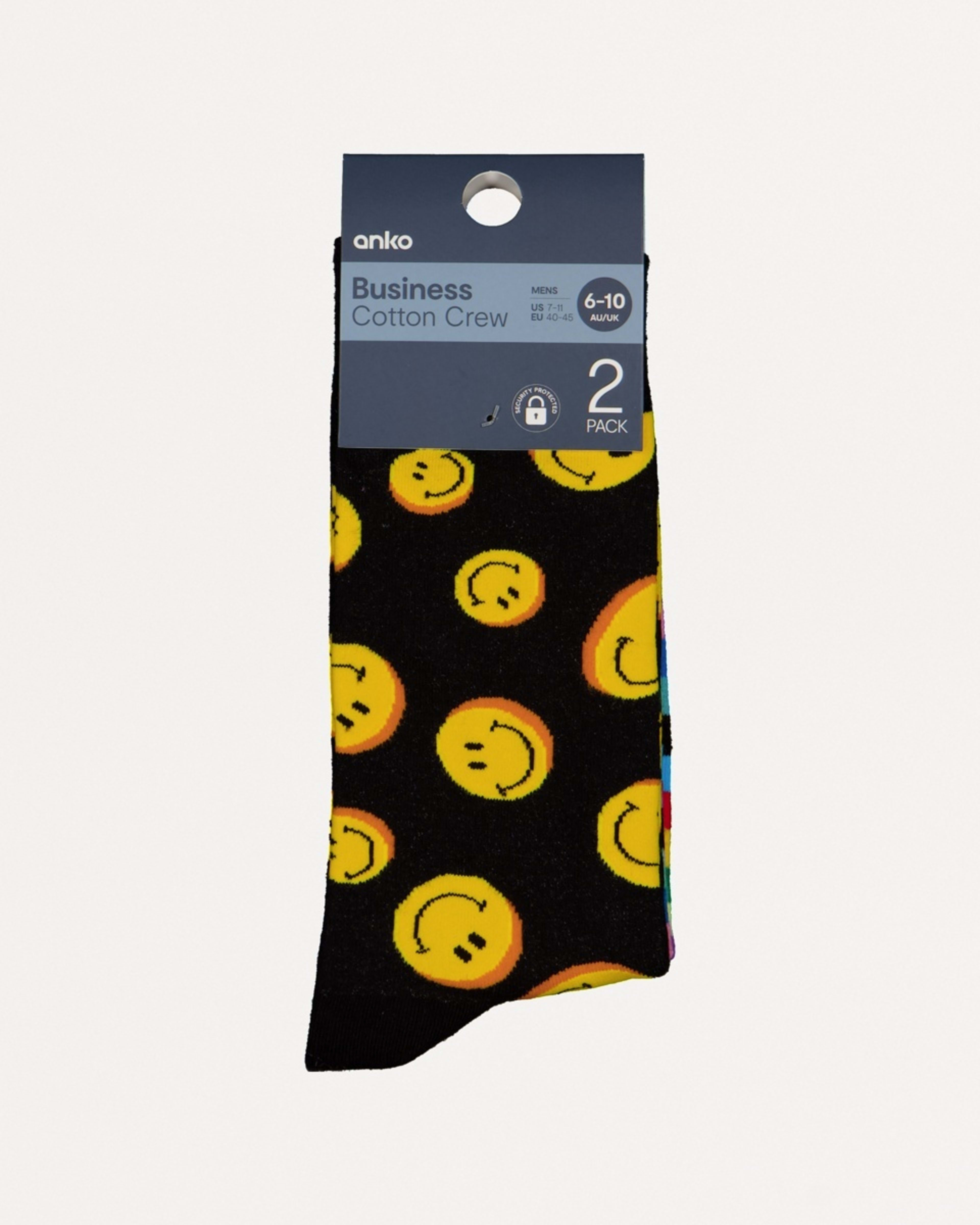 3 2 Pack Novelty Pattern Socks Smilestrip, 3 of 3