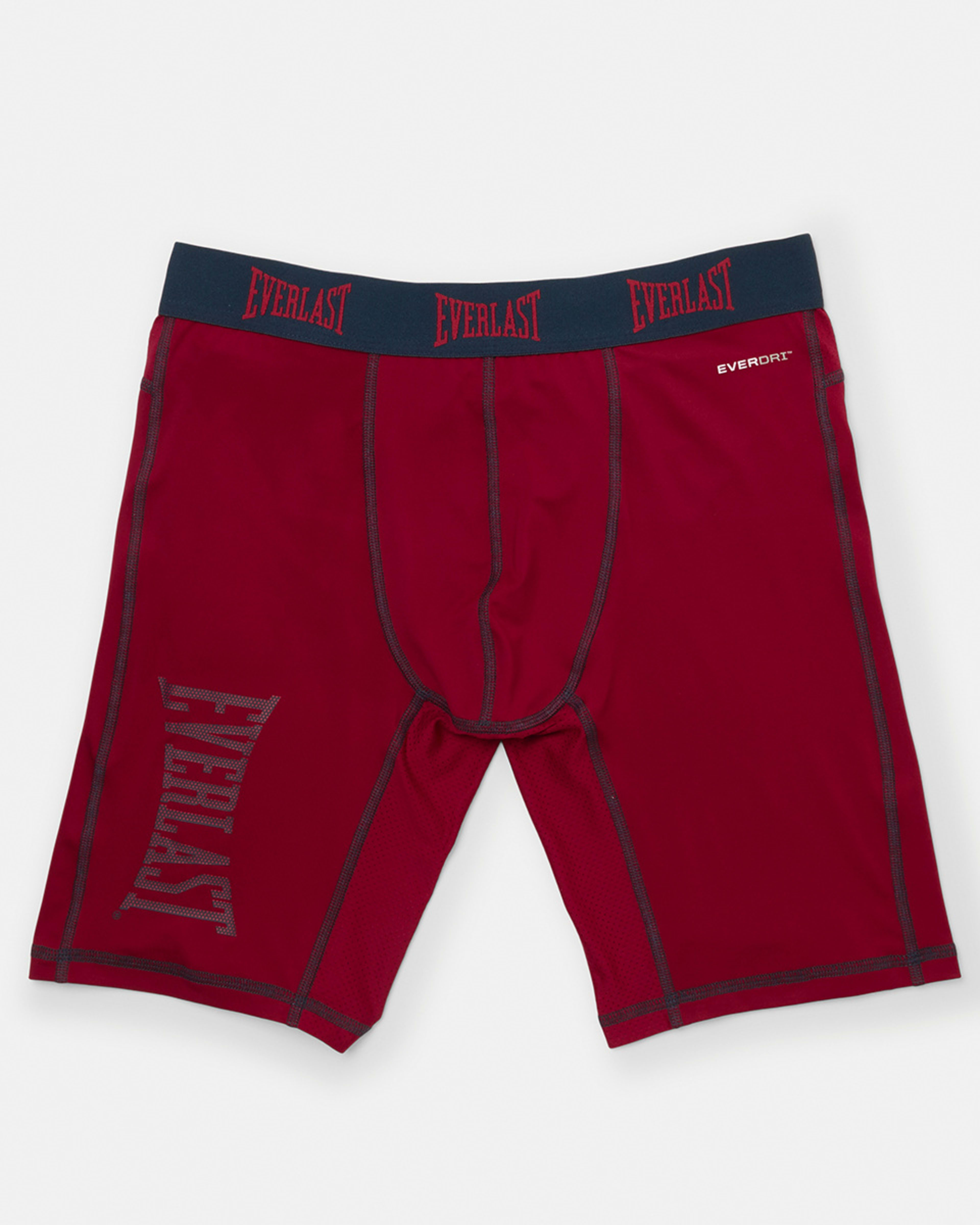 7 Everlast Mens Long Leg Performance Trunks Everlast Vertical Red, 7 of 8