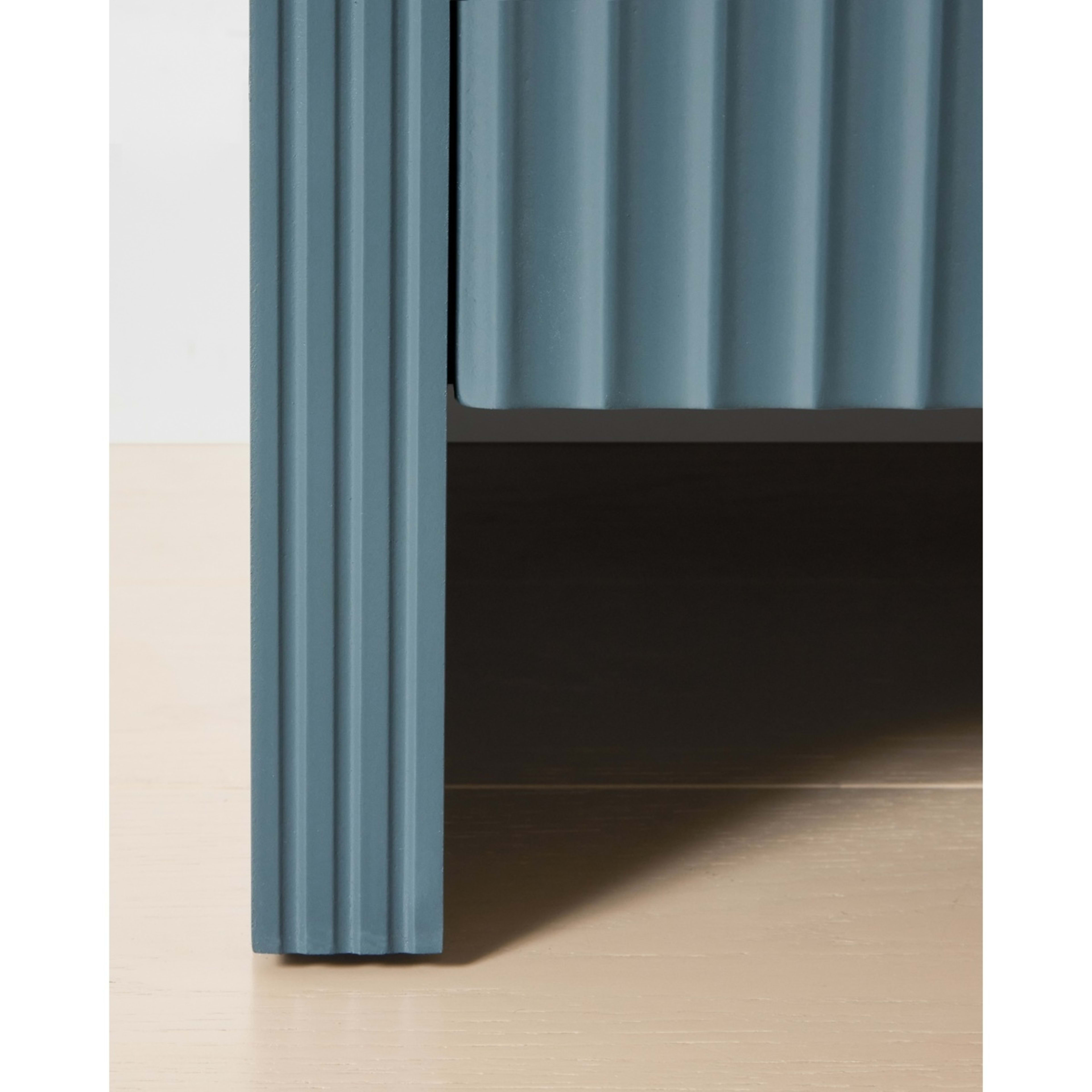 6 Luna 2 Drawer Bedside Table - Blue, 6 of 7