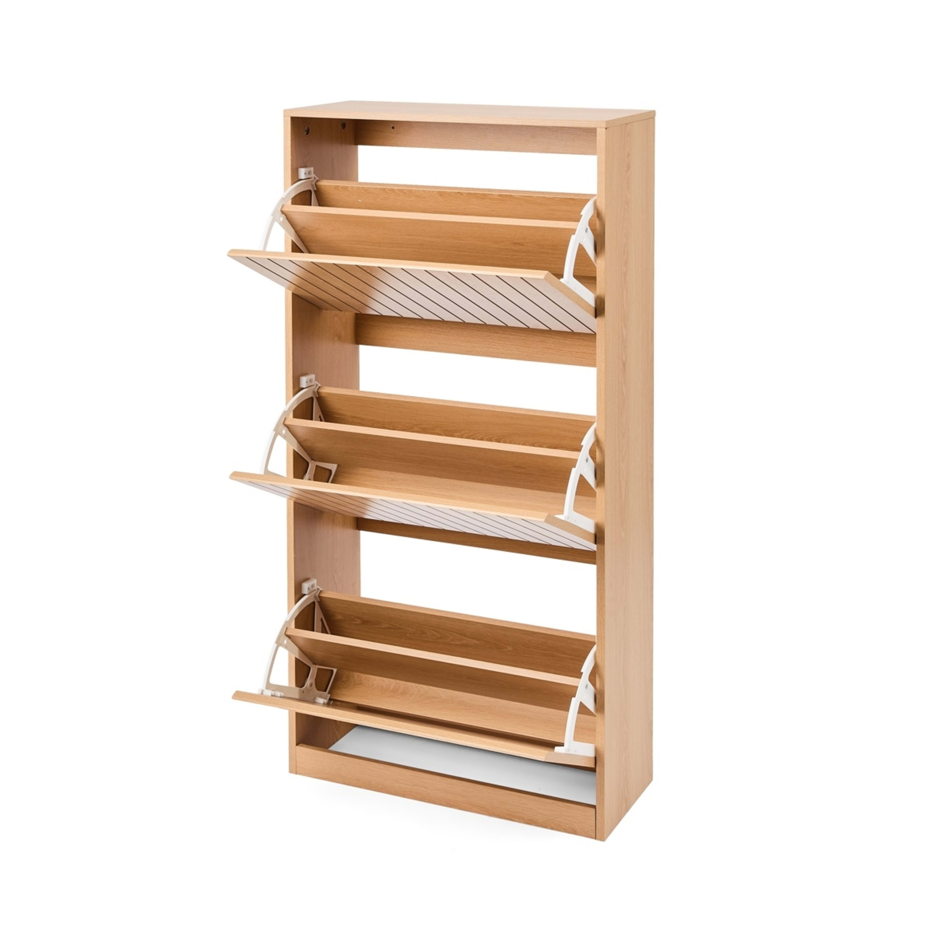 4 Leon 3 Tier Shoe Cabinet, 4 of 9