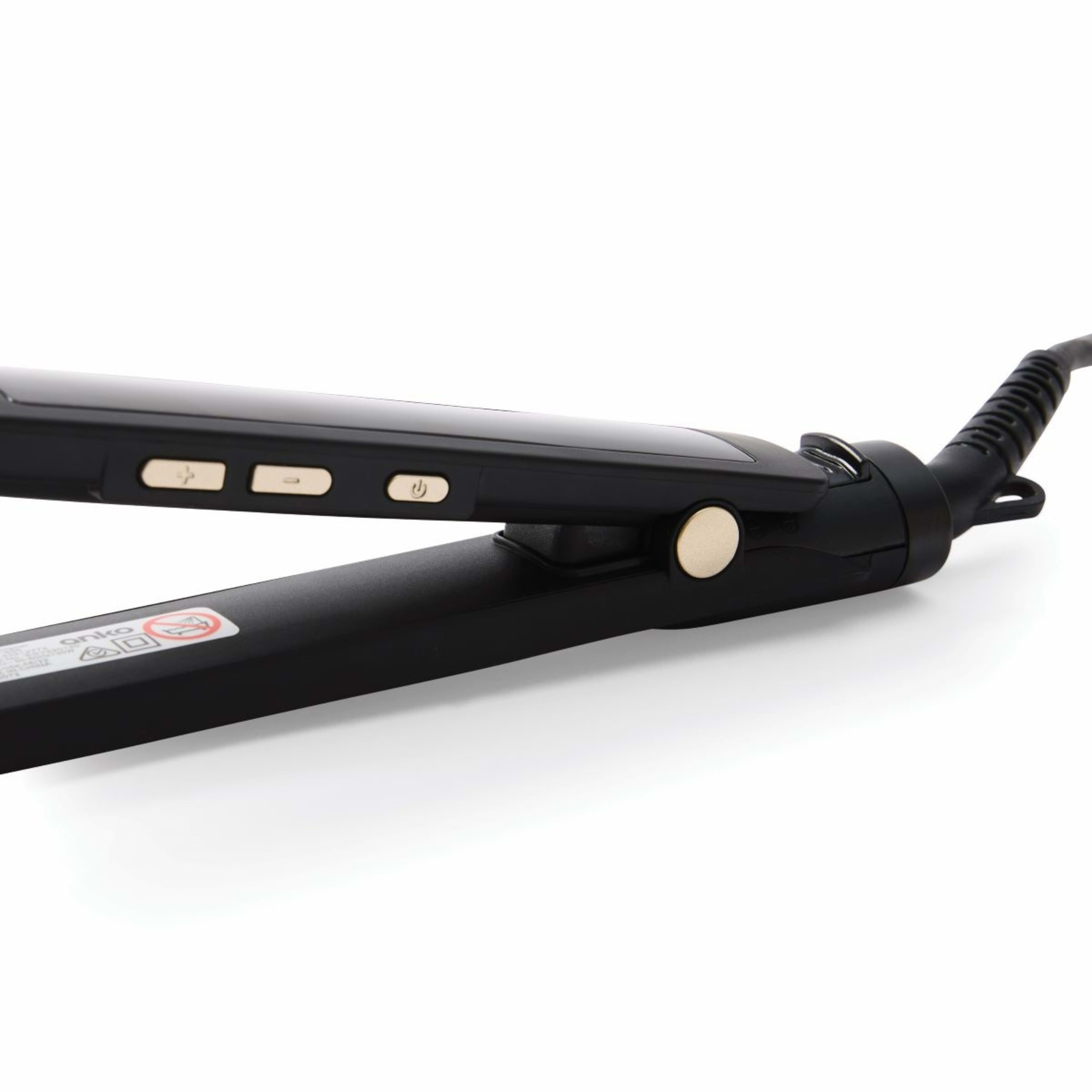 LCD Hair Straightener Black Kmart