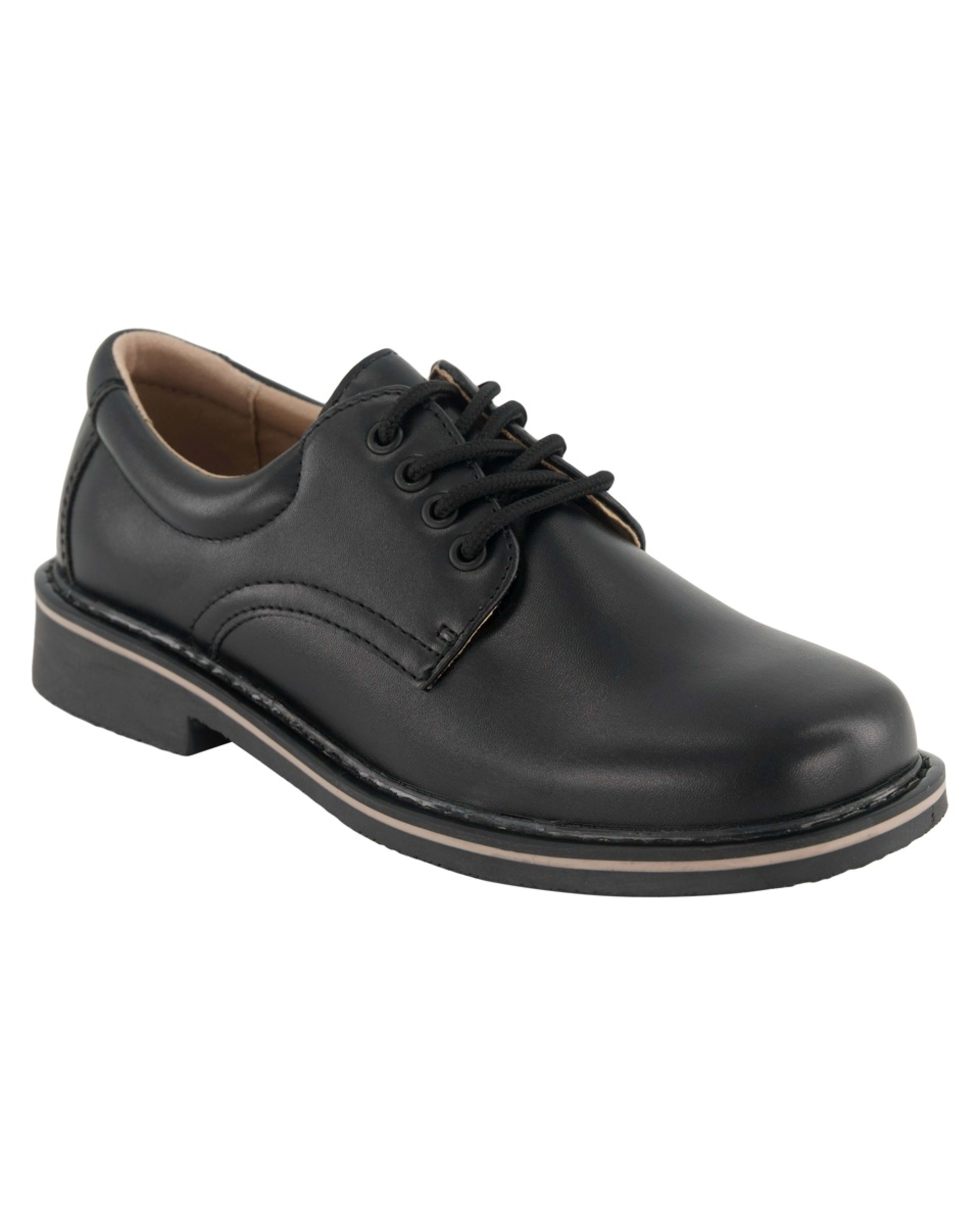 1 Classic Lace Up School Shoes Black, 1 of 6