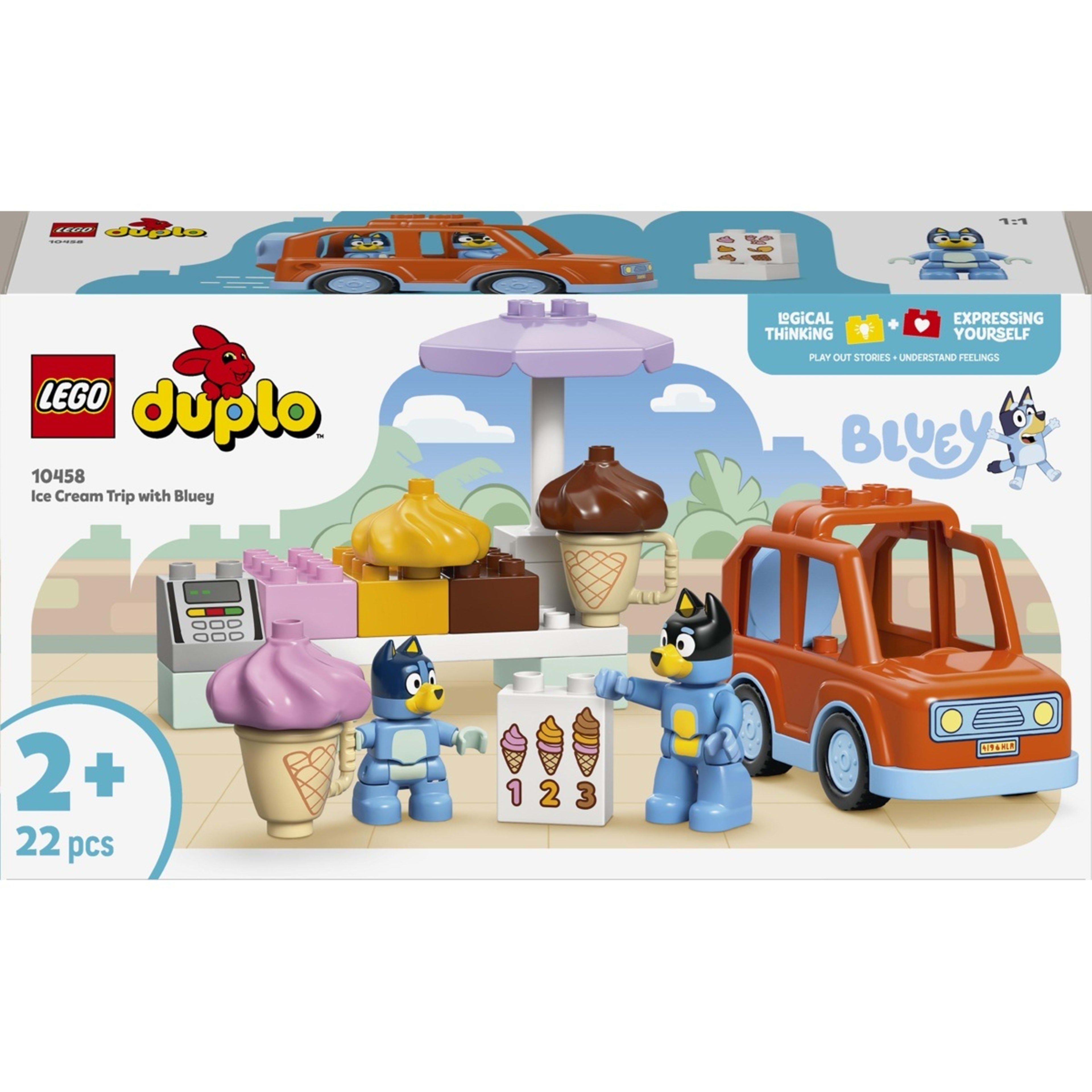 1 LEGO DUPLO Bluey Ice Cream Trip with Bluey 10458