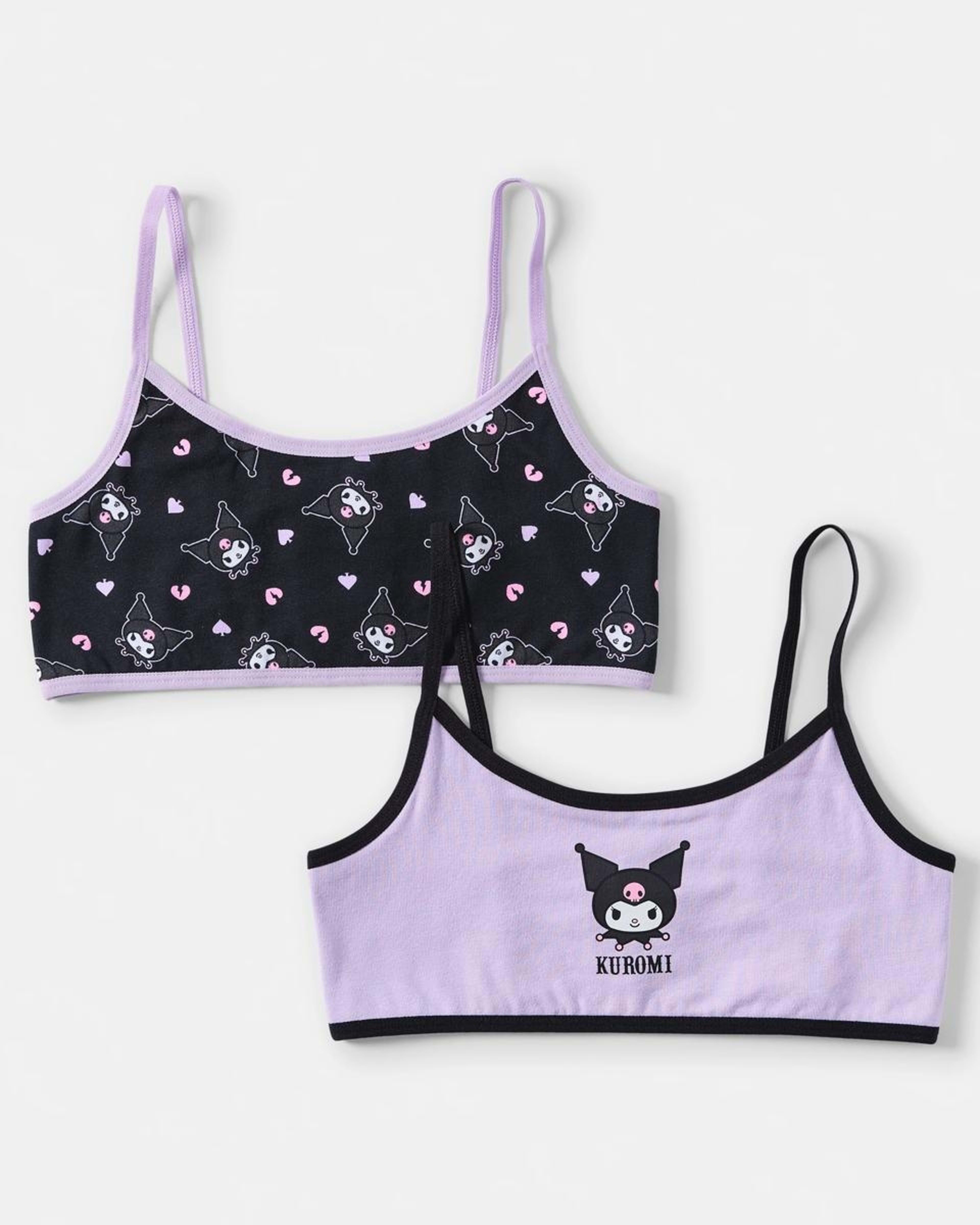 1 2 Pack Kuromi License Crop Top KUROMI, 1 of 3
