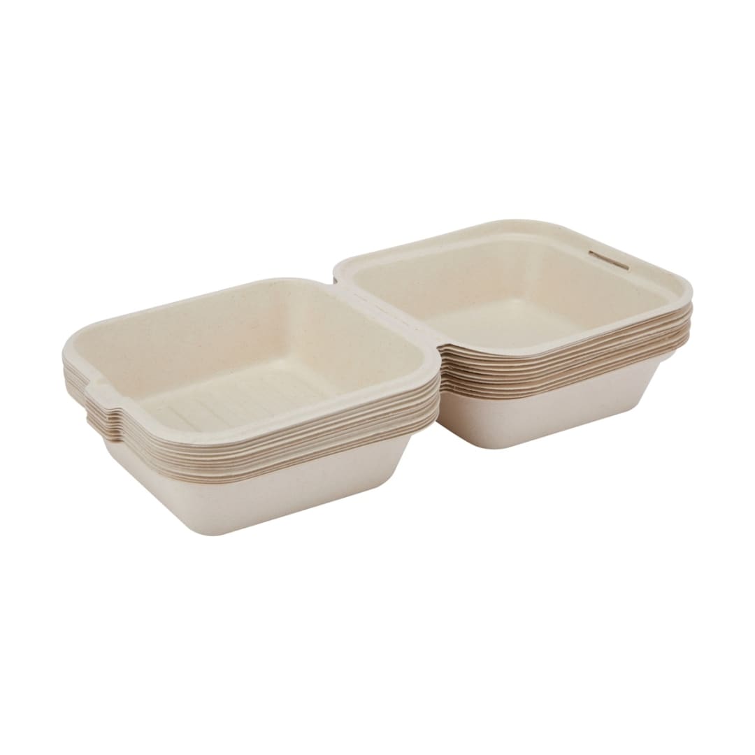 12 Piece Sugarcane Pulp Takeaway Boxes Kmart