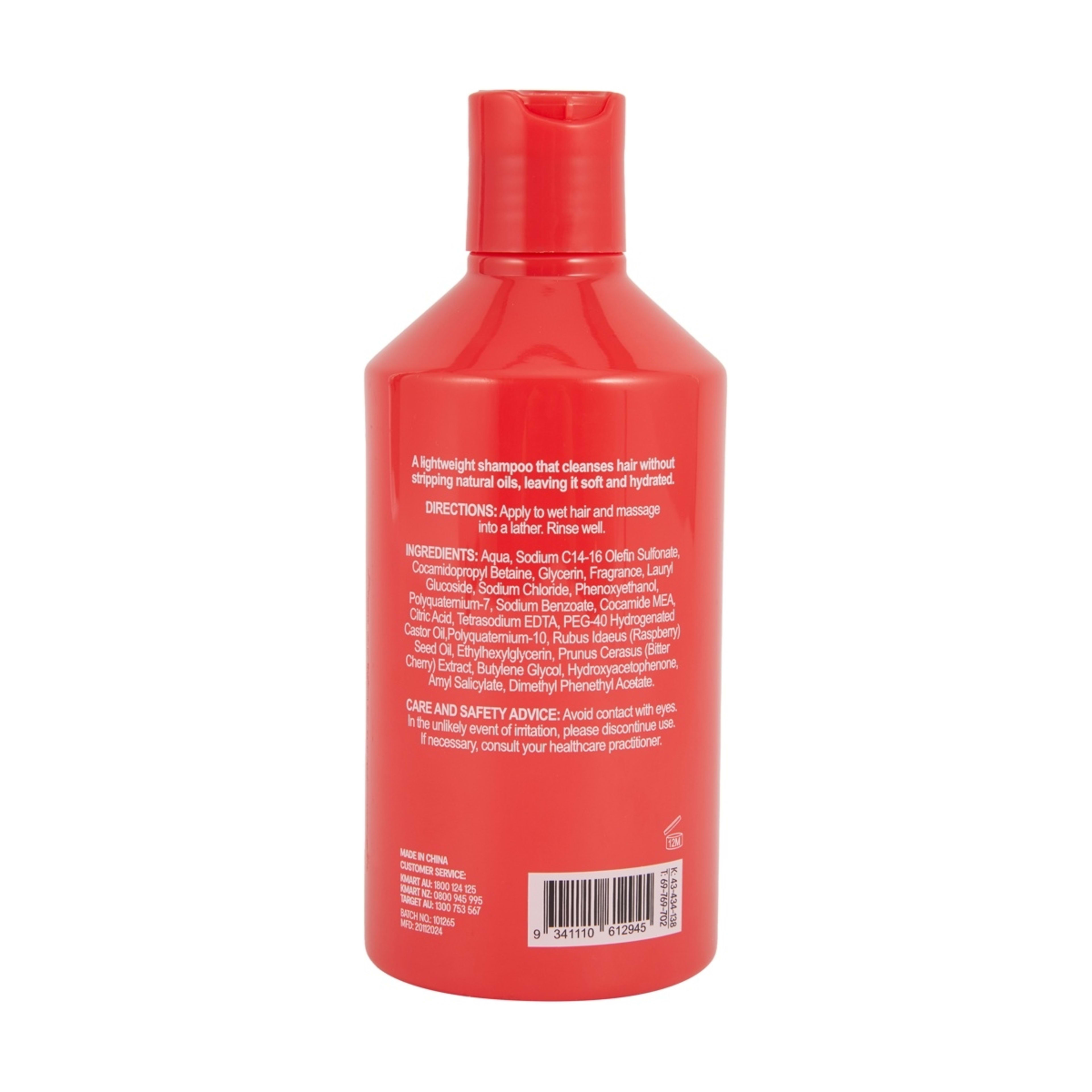 3 OXX Haircare Cherry Bomb Hydrating Shampoo 300ml - Cherry and Raspberry Scented, 3 of 4