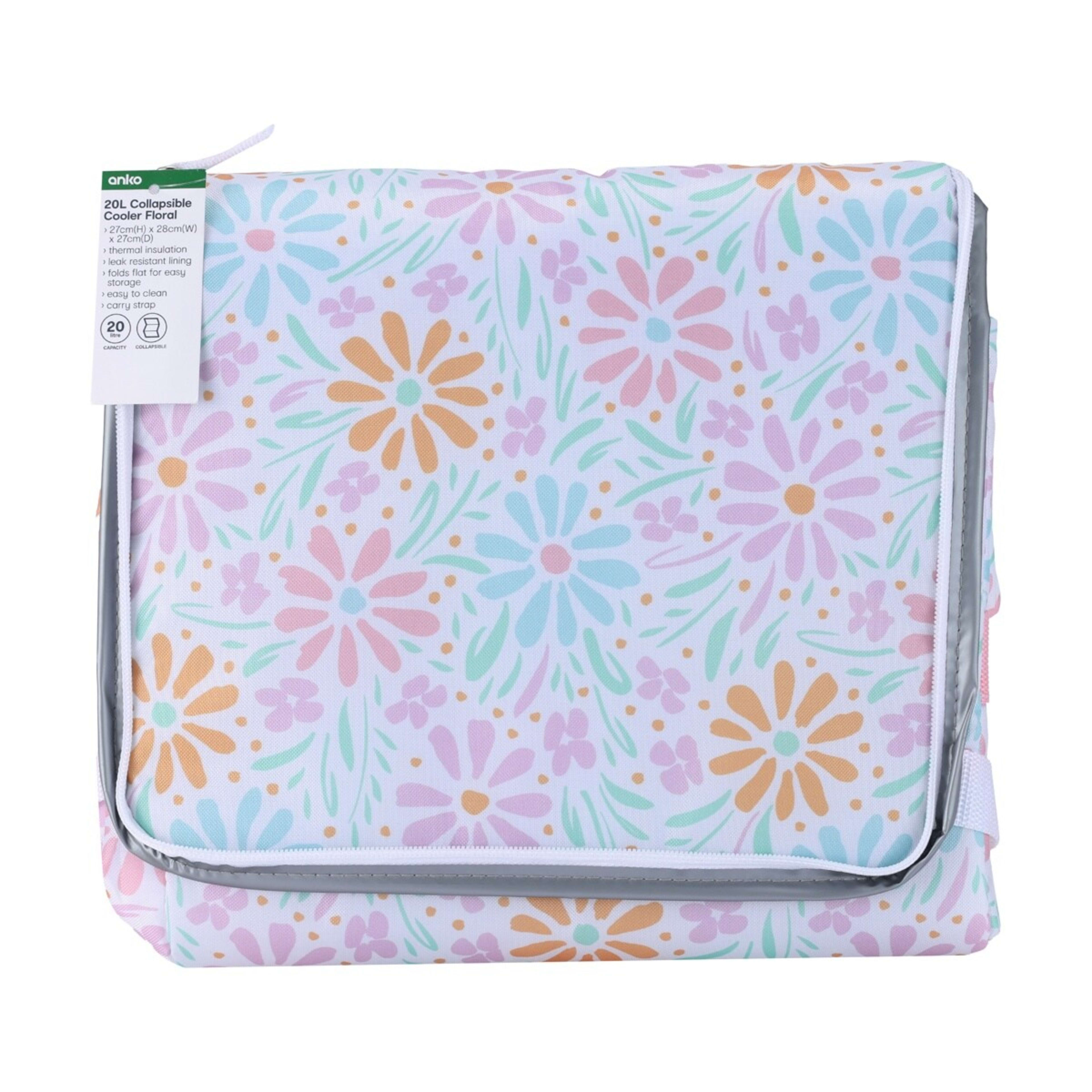 10 20L Collapsible Cooler - Floral, 10 of 10