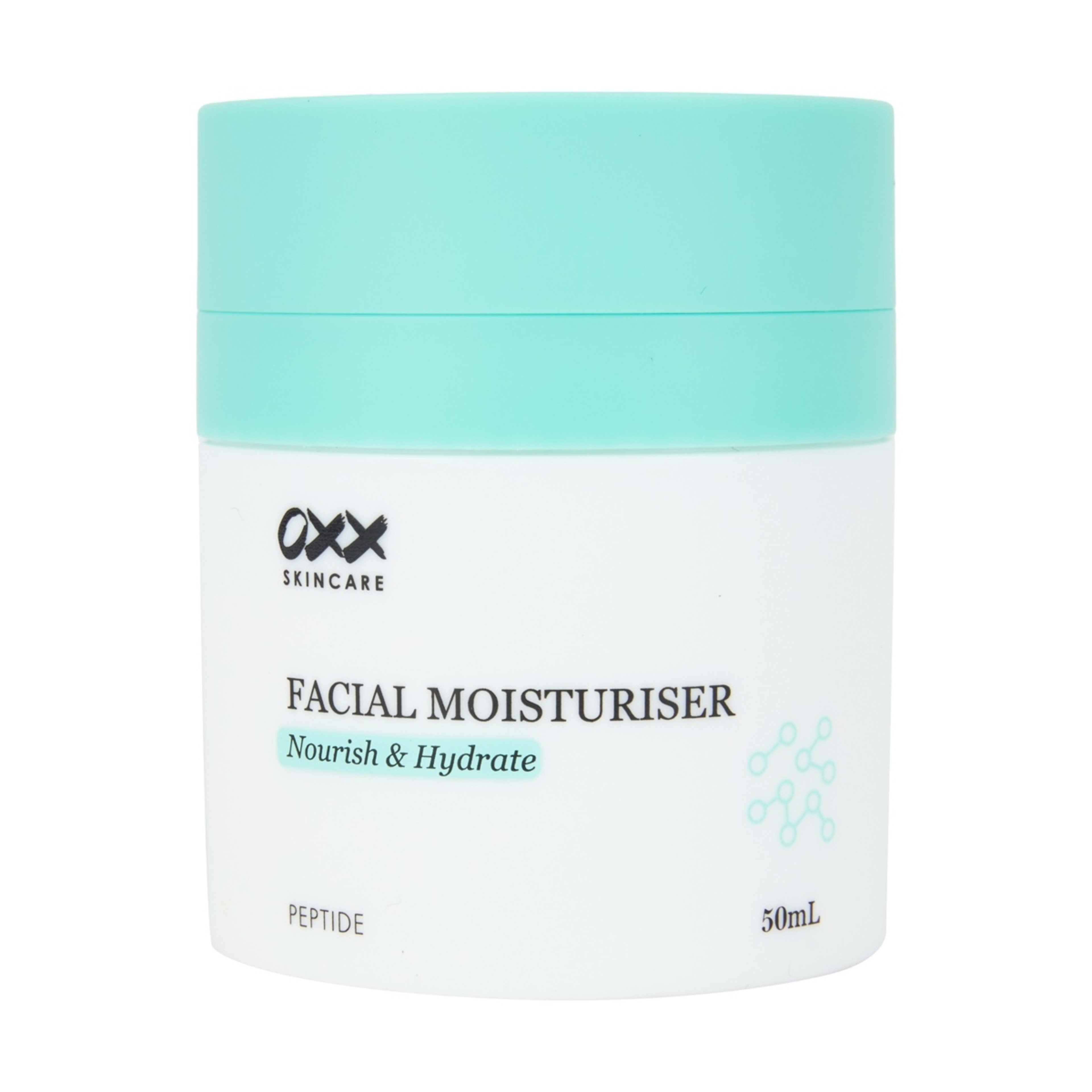 1 OXX Skincare Facial Moisturiser 50ml - Peptide, 1 of 4